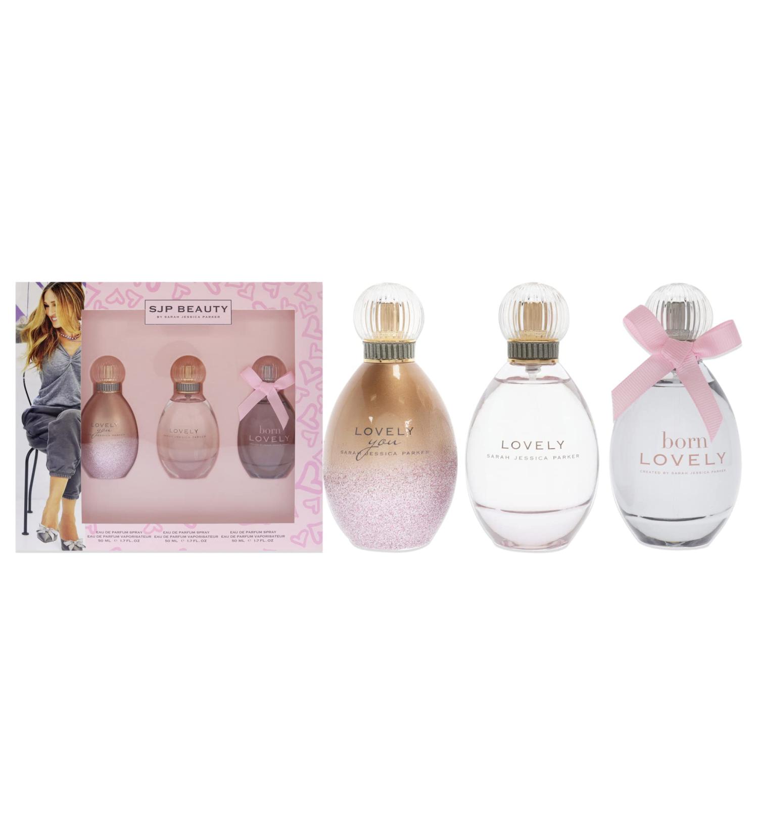 Sarah Jessica Parker Lovely Set 1.7oz Lovely EDP Spray 1.7oz Born Lovely EDP Spray 1.7oz Lovely You EDP Spray Women 3 Pc Gift Set - Buy Online on GoSupps.com