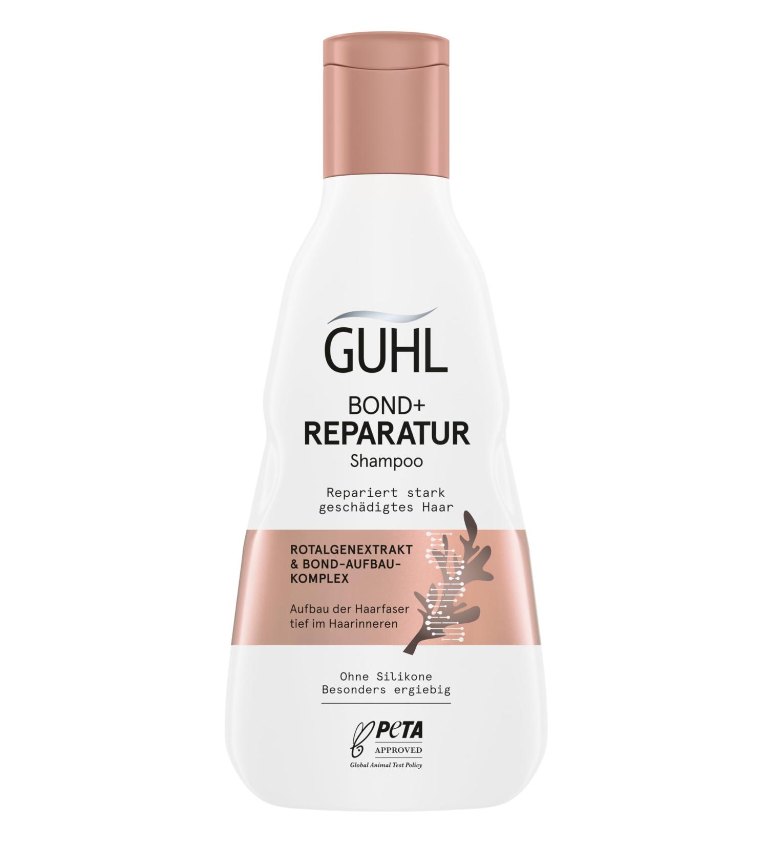 Guhl Bond+ Repairing Shampoo Content: 250 ml Repairs severely damaged hair Structures the hair fibre deep inside the hair Silicone-free Particularly - Buy Online on GoSupps.com