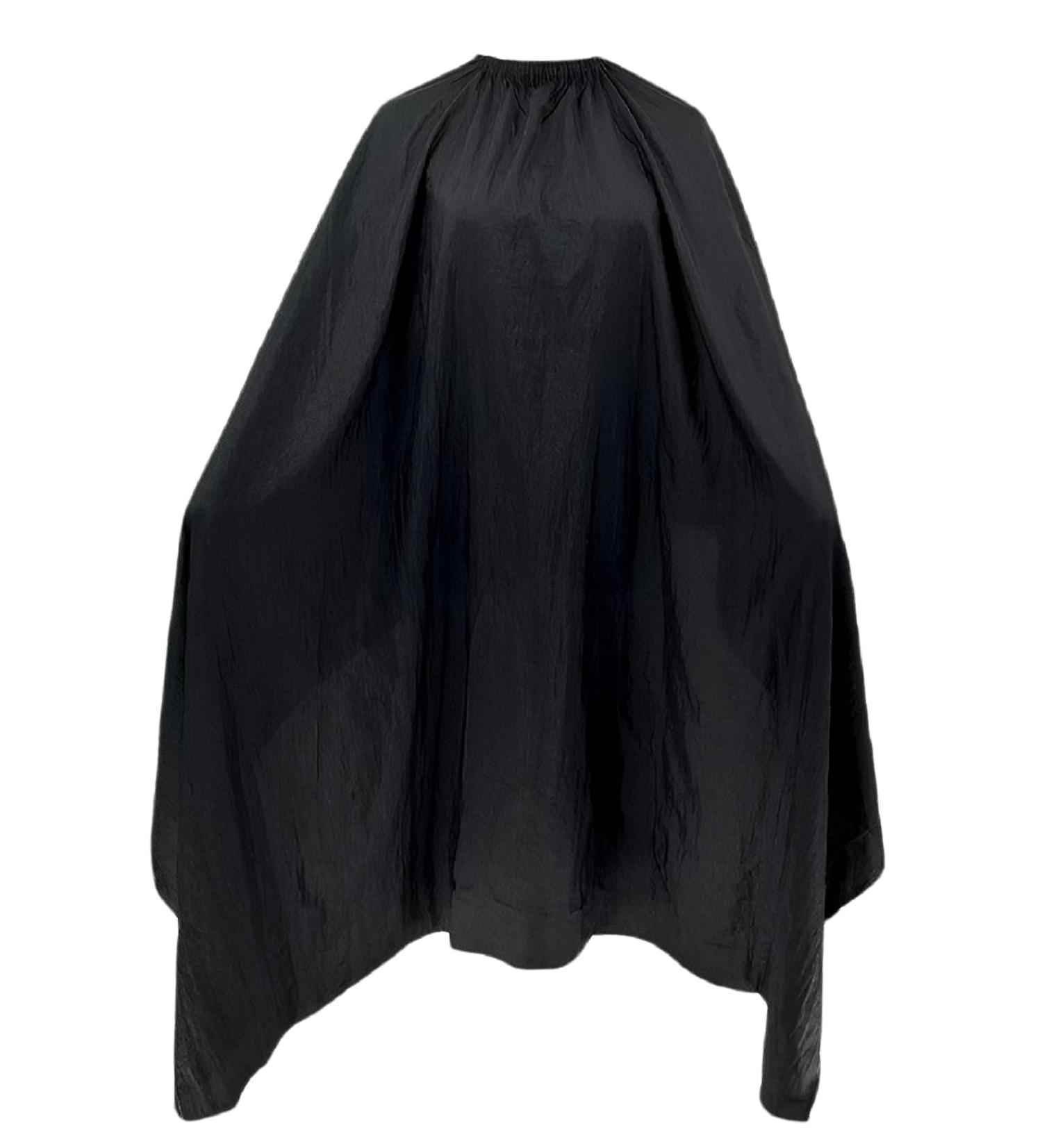 Black Waterproof Hair Cutting Cape - Adjustable Nylon Barber Cape for Men & Women (57x61 Inches) | International Shipping - Buy Online on GoSupps.com