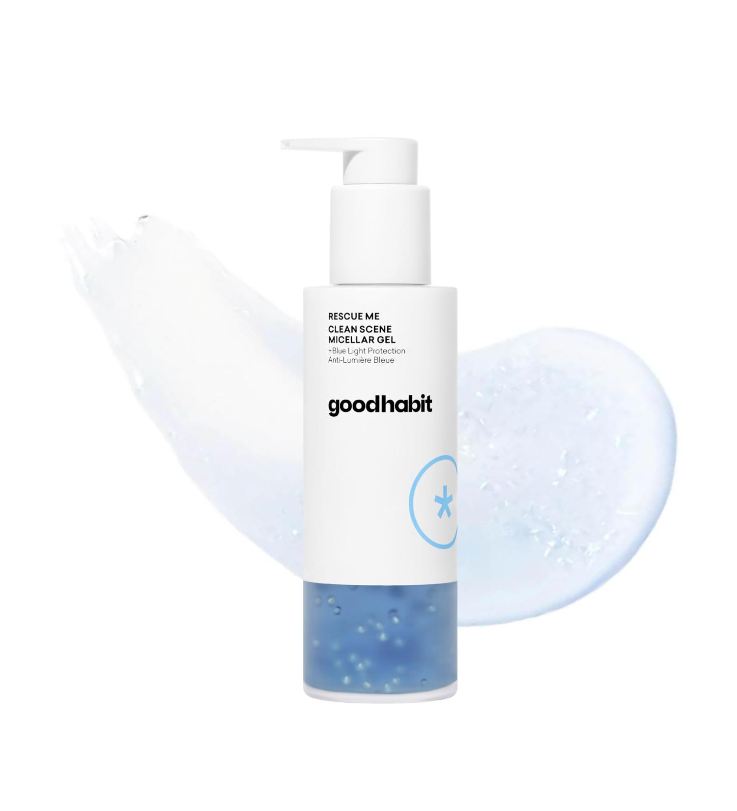 Goodhabit Clean Scene Micellar Gel - Gentle Facial Cleansing Gel & Makeup Remover for All Skin Types - 8 oz | International Shipping Available - Buy Online on GoSupps.com