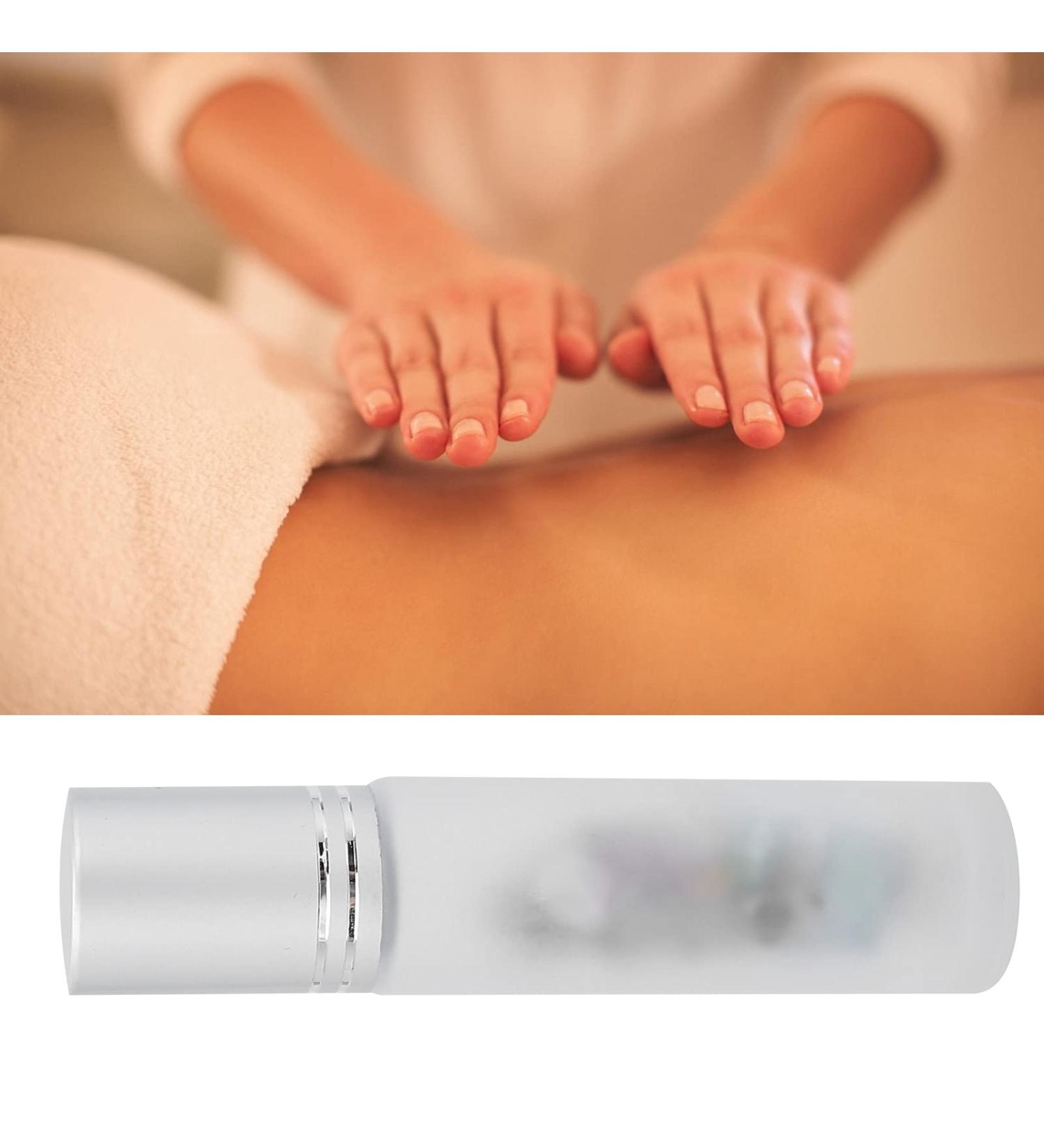 Essential Oil Roller Bottle 10ml - Shockproof & Travel-Friendly Fluorescent Stone Design - Buy Online on GoSupps.com