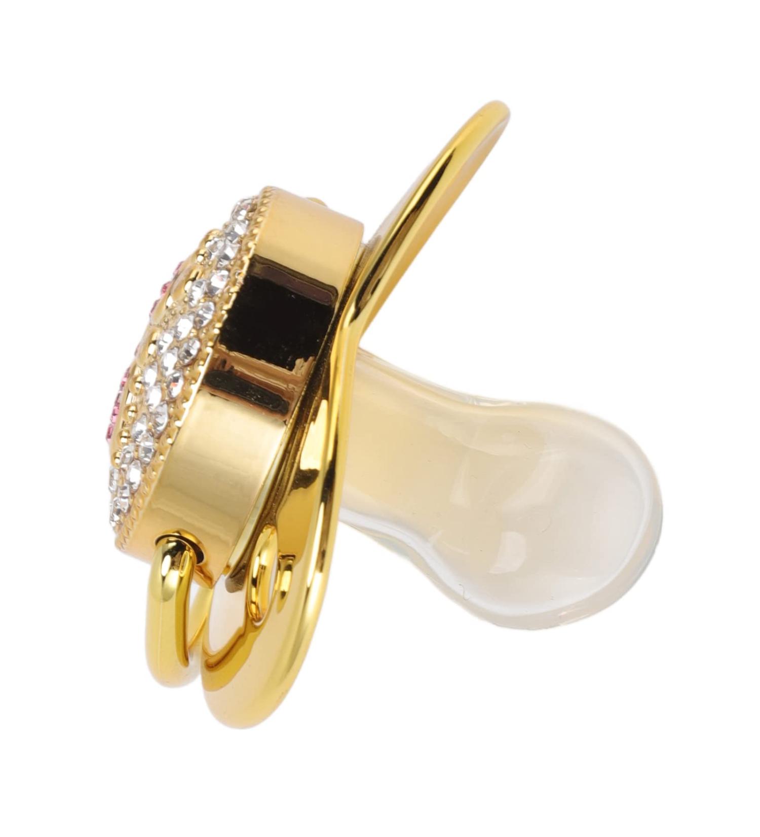Premium Gold Pacifier for Newborns | Antistatic Baby Pacifiers for 6-18 Months | Ideal for Home & Outdoor Use - Buy Online on GoSupps.com