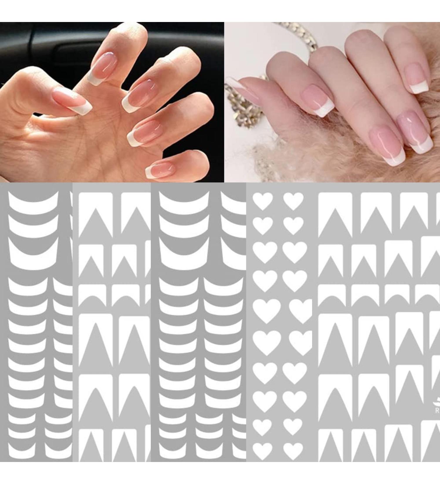 French 3D Nail Stickers - Self-Adhesive Decals for DIY Nail Art - Cute Designs for Women, Girls, and Kids - Luxury Nail Decorations - 5 Sheets - Buy Online on GoSupps.com