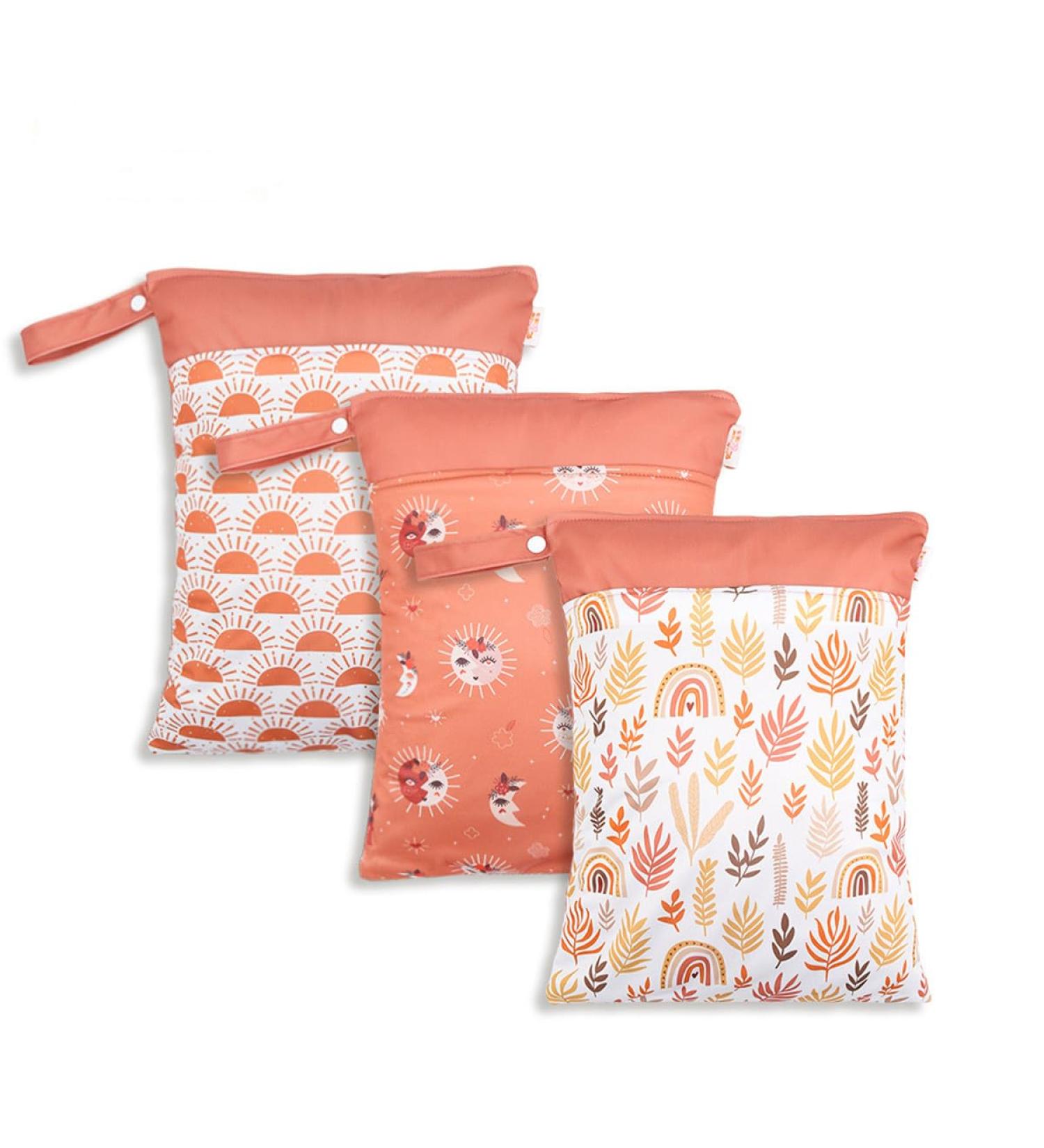 Daysskk 3-Piece Waterproof Diaper Bag Set for Kindergarten Girls | Zippered Wet Bags for Daycare & Swimming | 30x40 cm - Buy Online on GoSupps.com