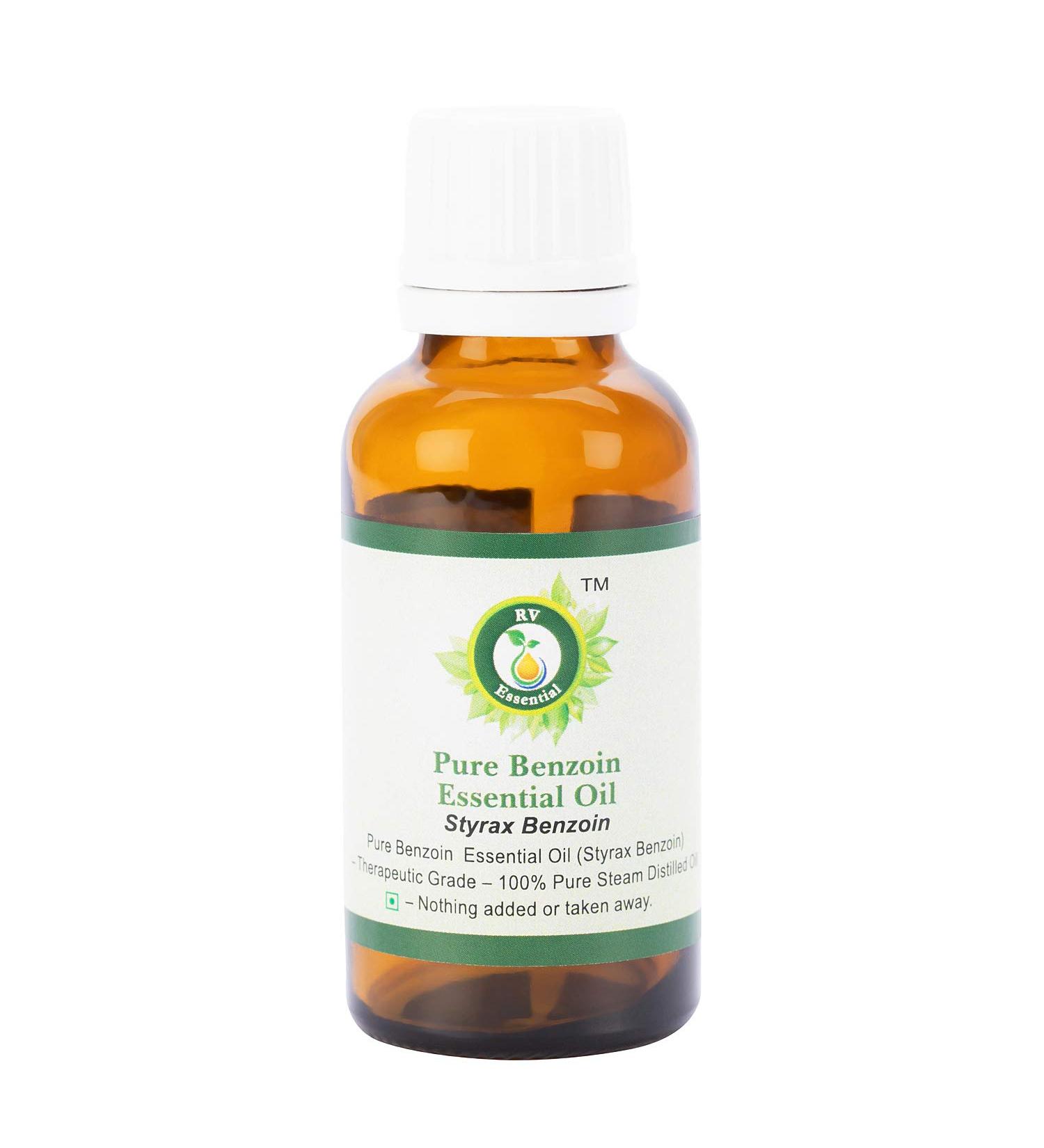 R V Essential Pure Benzoin Essential Oil 30ml 101oz Styrax Benzoin 100 pure and natural steam distilled Pure Benzoin Essential Oil