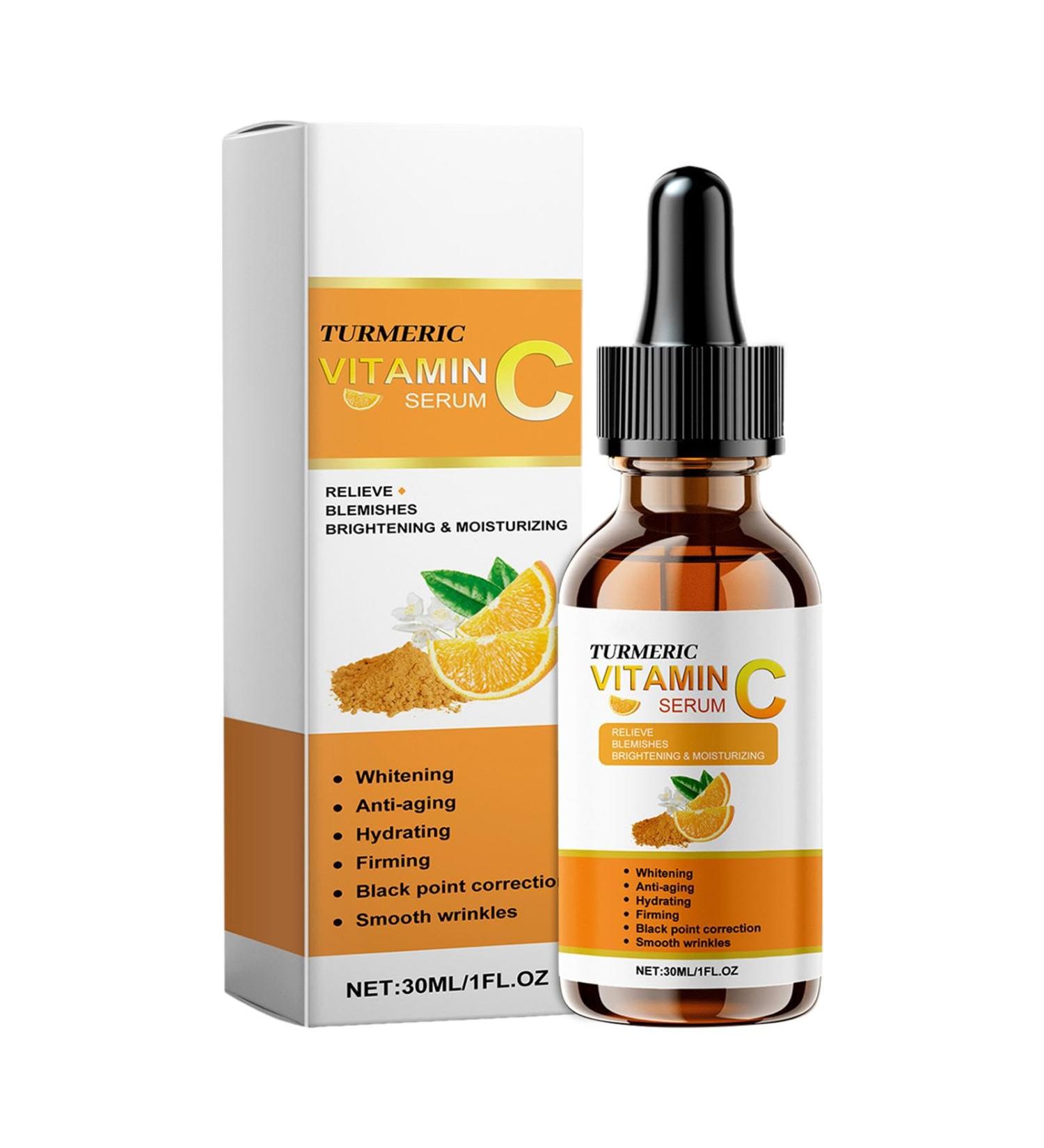 Vitamin C Serum for Face | 30ML Facial Skin Brightening Essence | Anti-Dark Spots & Brightening Serum | Facial Skin Brightening Essence for Skin Care - Buy Online on GoSupps.com