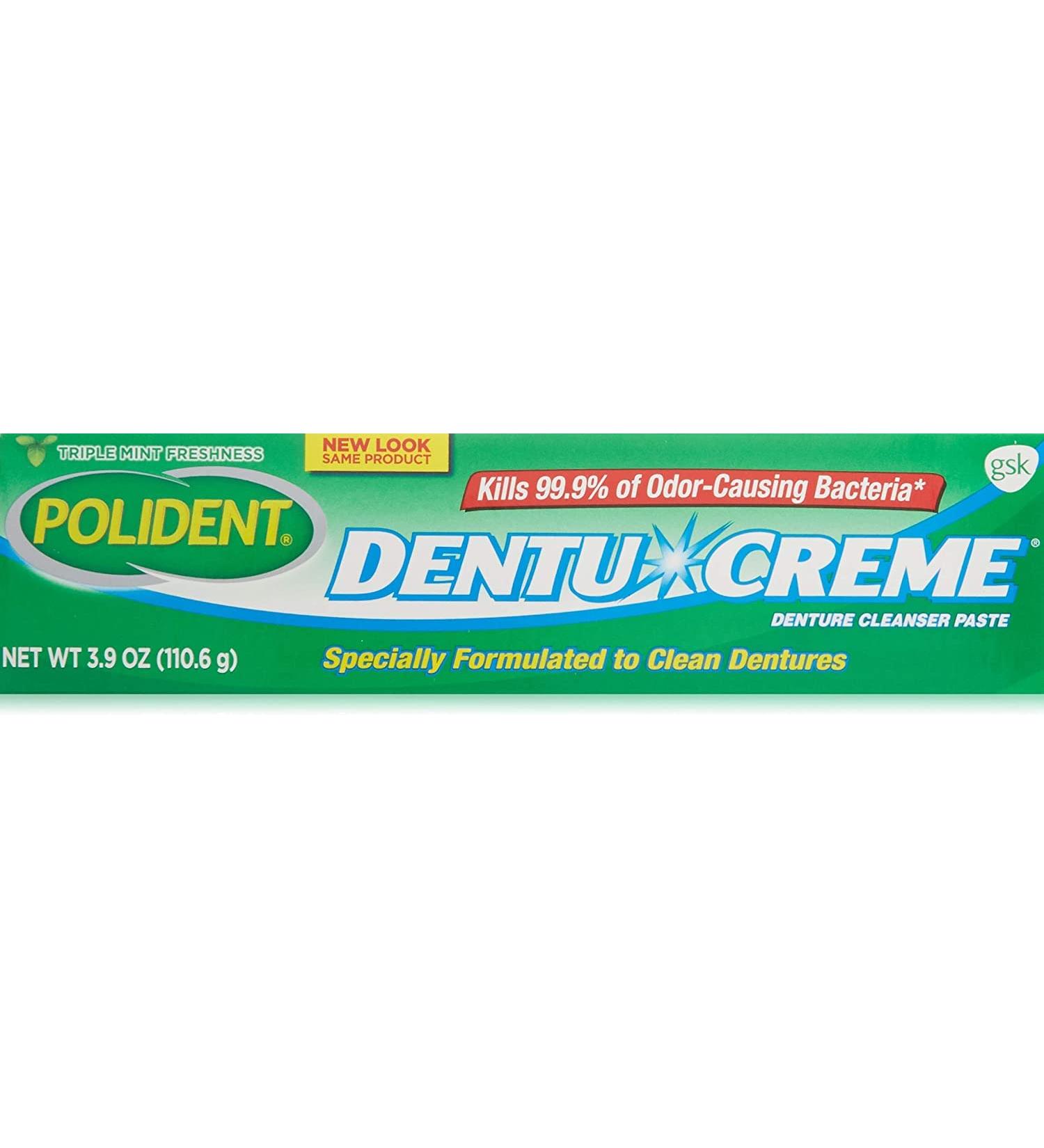 Polident Dentu Creme Denture Cleansing Toothpaste - 3.9 Oz | Pack of 1 - Buy Online on GoSupps.com