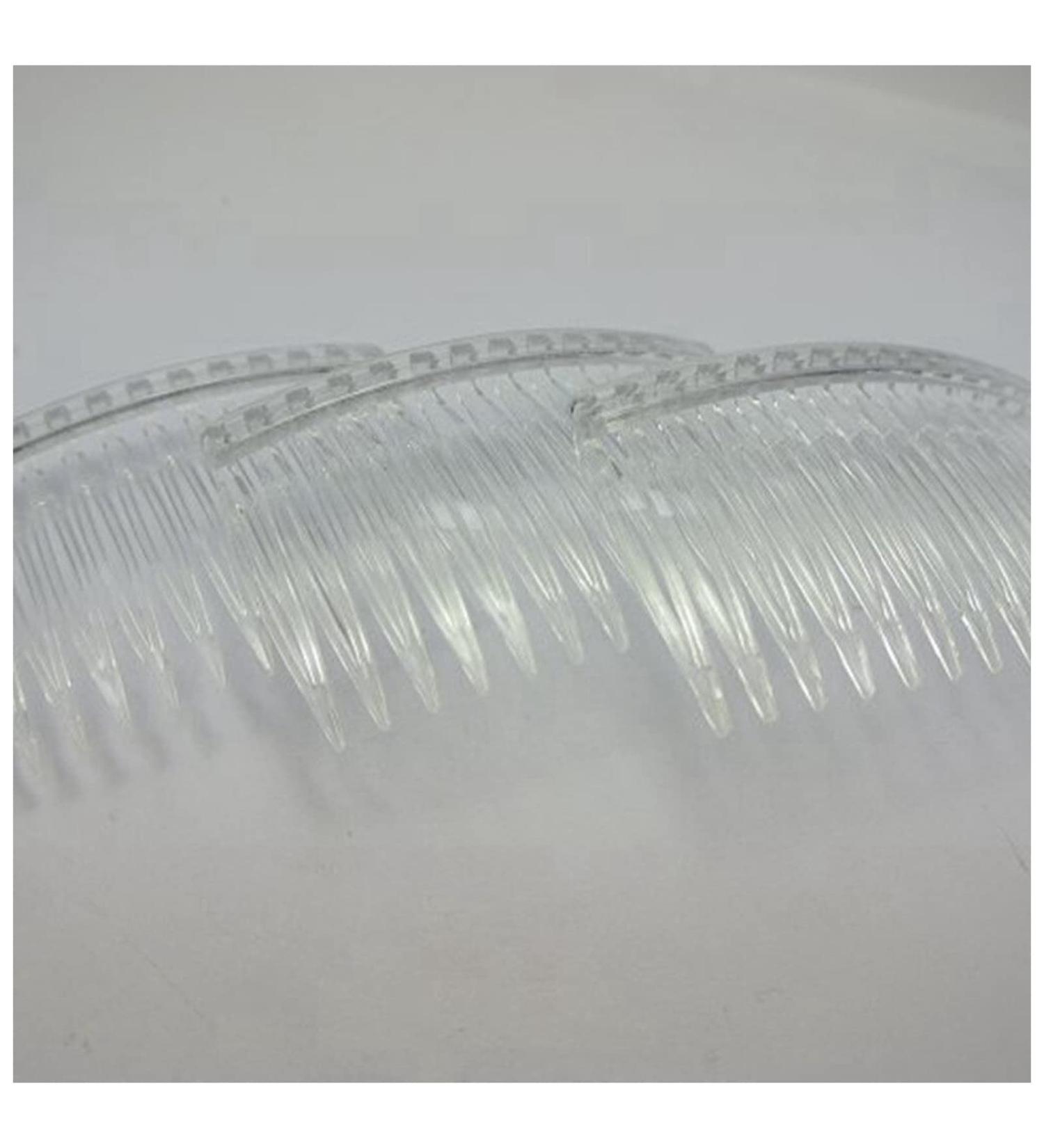 Hair Clips 20 Clear Plastic Hair Clips Side Combs Pin Barrettes 70X40mm for Ladies Clear Plastic Side Combs Pin Barrettes Blue Hair Clips - Buy Online on GoSupps.com