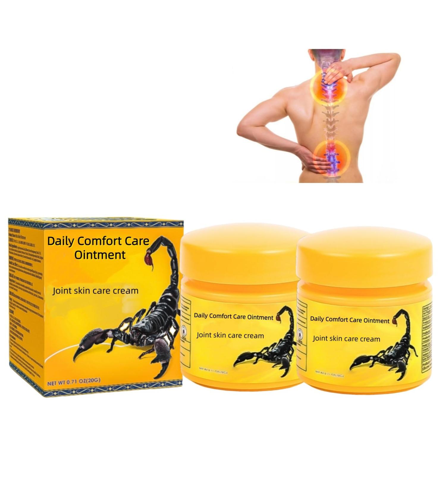MOSYFEIBI Natural Body Skin Care Cream for Men and Women Suitable for Back Neck Knee(2 Pack) - Buy Online on GoSupps.com