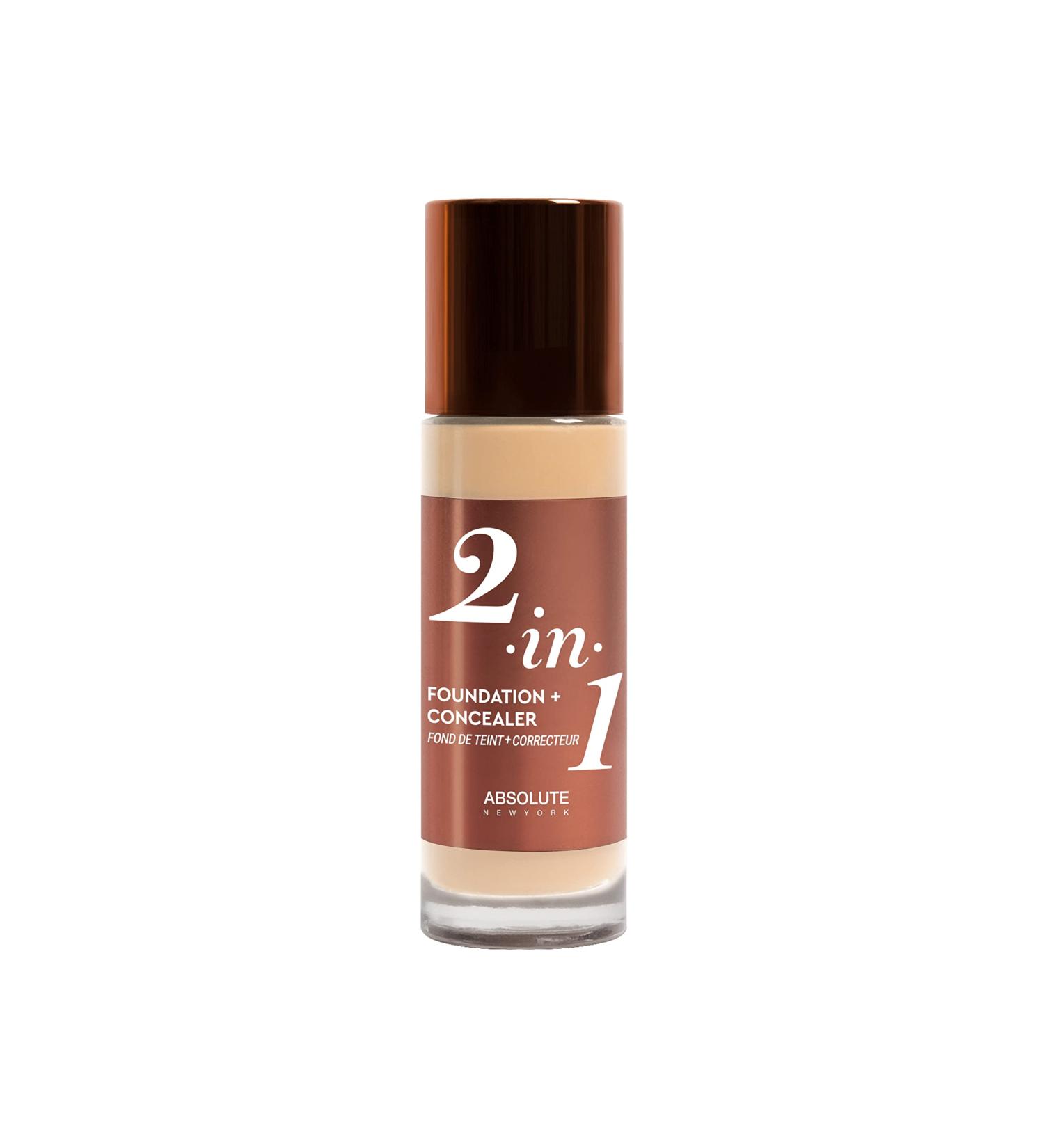 2-in-1 Foundation Corrector Cool Porcelain Absolute New York Home Cool Porcelain 30 ml - Buy Online on GoSupps.com