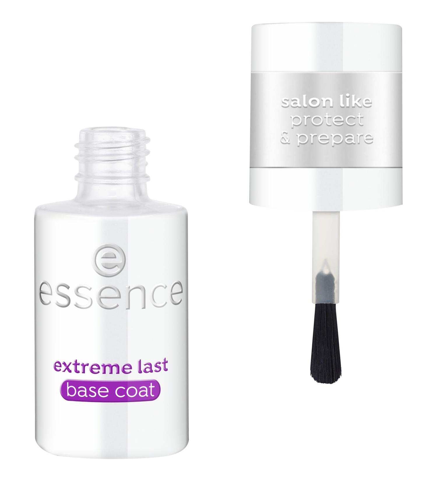 cosnova Essence Cosmetics extreme LAST basecoat longlasting priming protective natural glossy 8ml - Buy Online on GoSupps.com