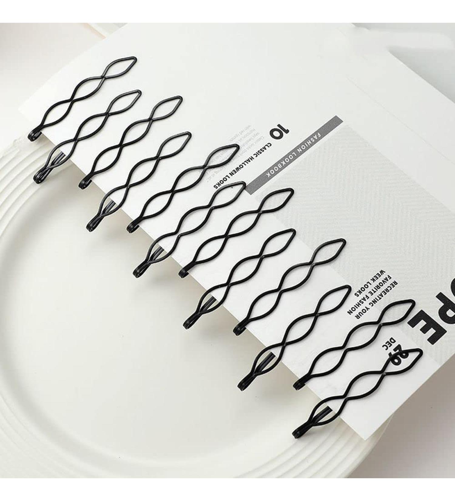 12 Pcs Vintage Black Bobby Pins - Mini Fashion BB Clips for Women and Girls | Invisible Bangs Clip for Decorative Wedding Headwear - Buy Online on GoSupps.com