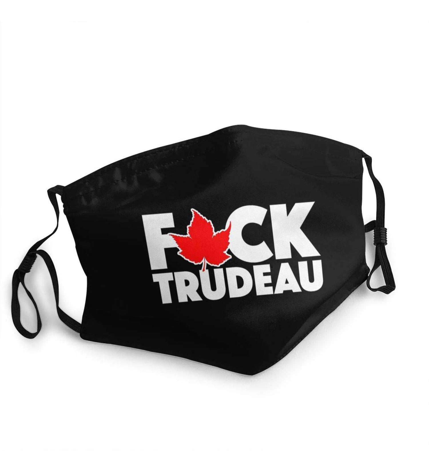 Unisex face mask Fu-ck Trudeau Reusable Cloth face mask Adjustable Black 1 count (Pack of 1) - Buy Online on GoSupps.com