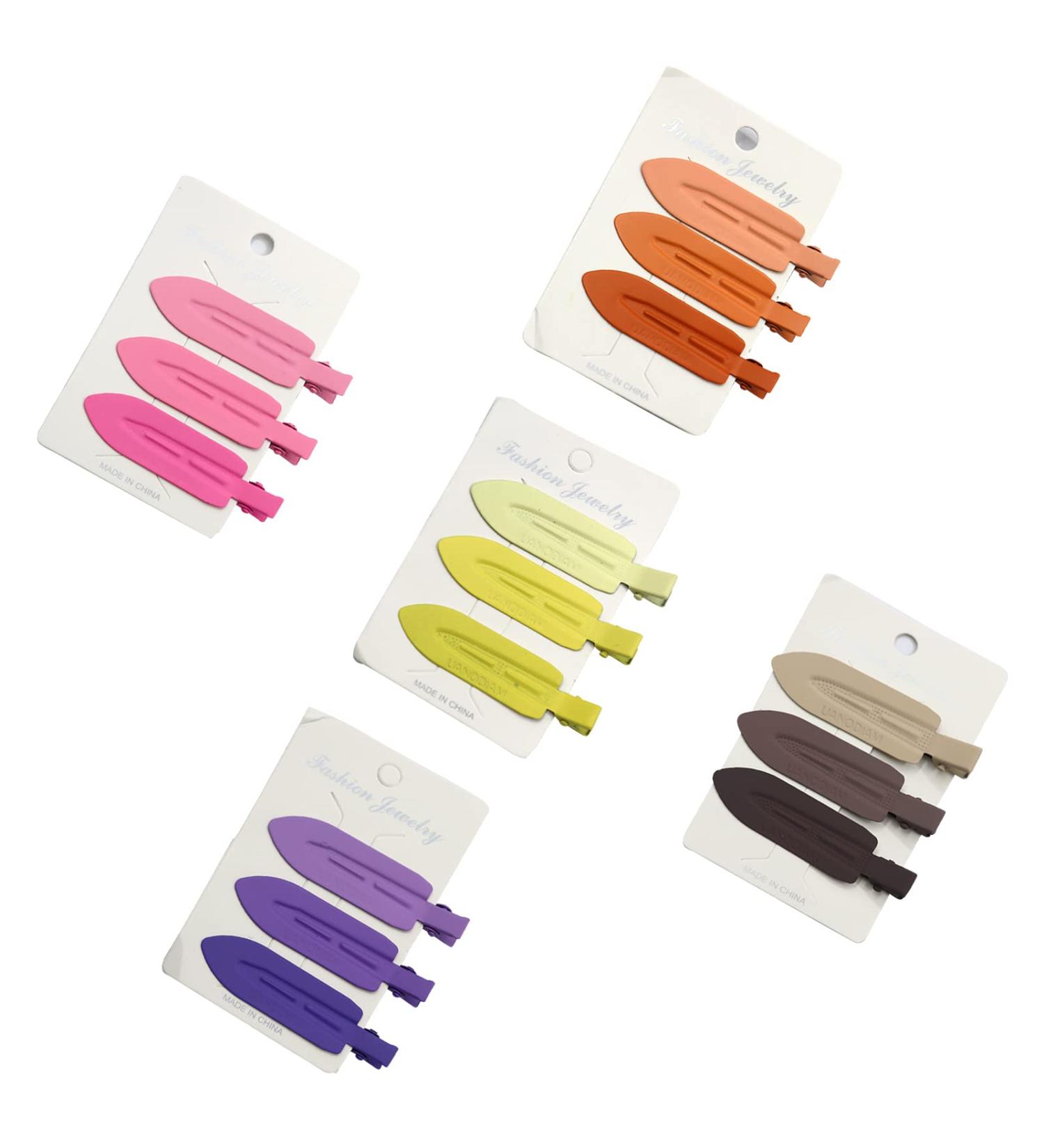 15 Pcs No Crease Hair Clip No Bend Hair Clips
