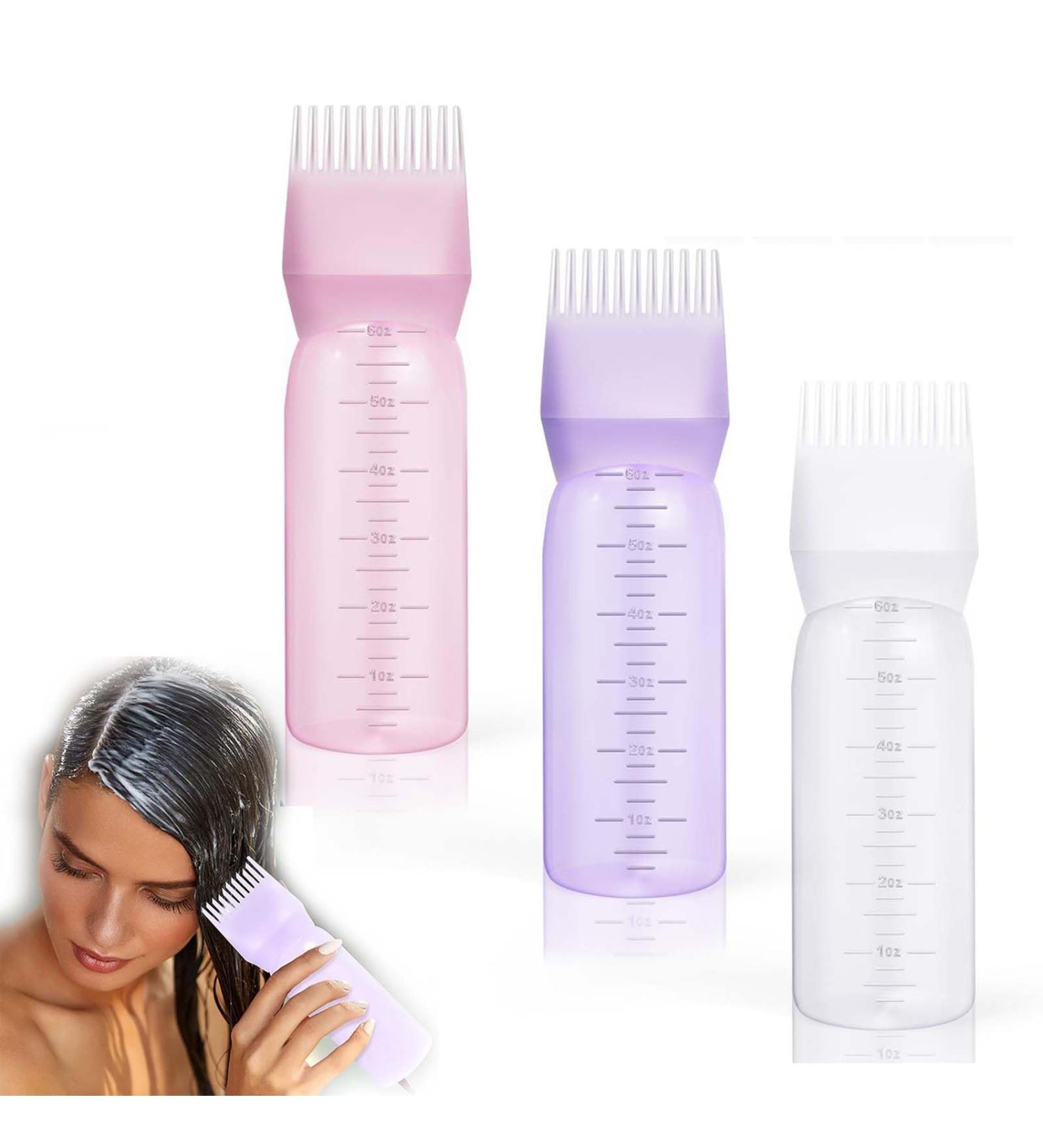 FCSNJH 160ml Hair Oil Applicator Bottle Multi-Color Scalp & Hair Oil Application Tool for Perfect Hair Coloring - Buy Online on GoSupps.com