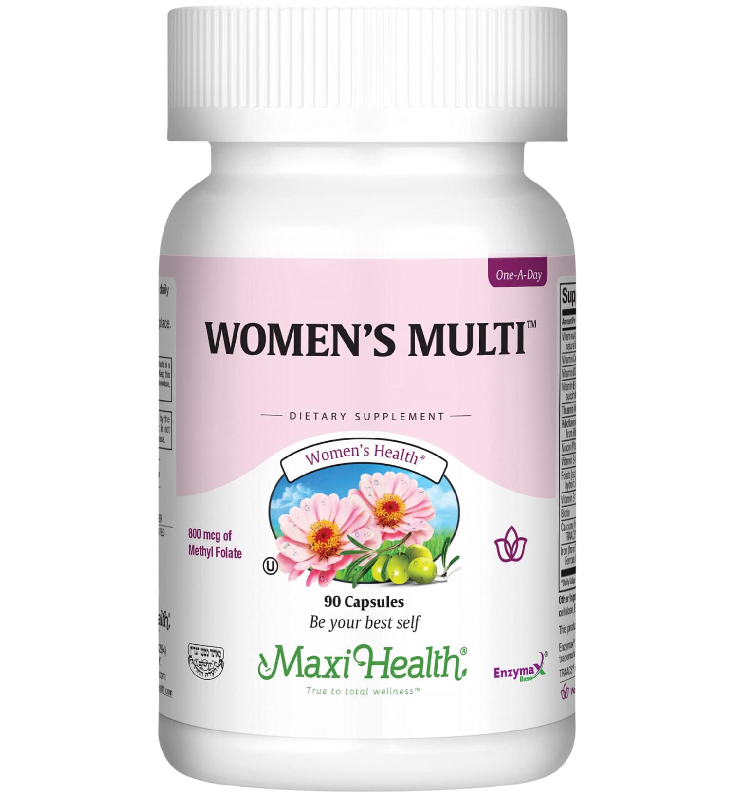Maxi Health Women's Daily Multivitamin with Biotin & Essential Nutrients - 90 Capsules (Pack of 1) - Buy Online on GoSupps.com