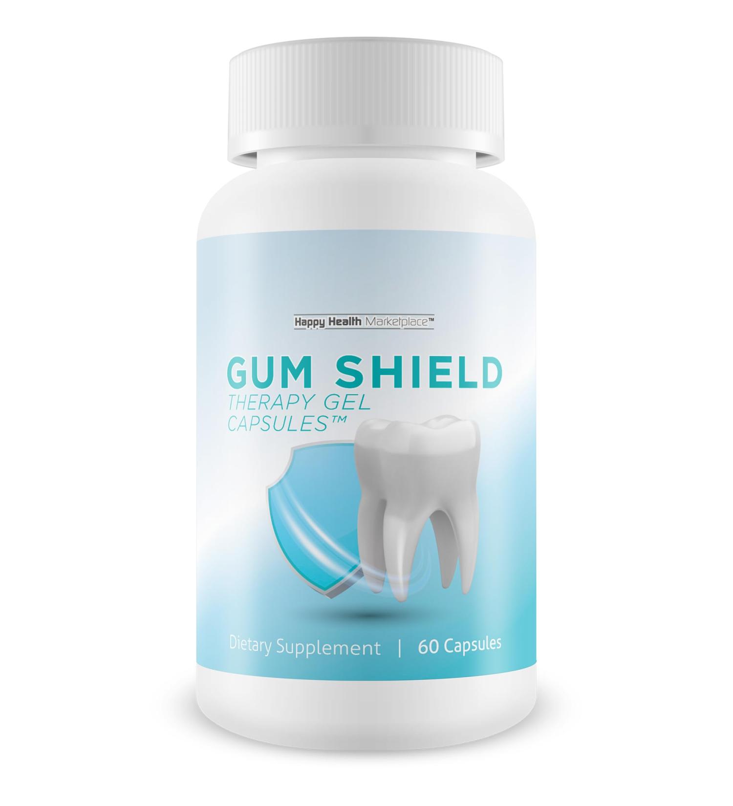 Gum Shield Therapy Gel Capsules - Our Best Oral Probiotics for Teeth and Gums - Dental Probiotics for Teeth and Gums - Dental Probiotics for Bad Breath - Probiotics for Gums - Teeth Probiotic Breath - Buy Online on GoSupps.com