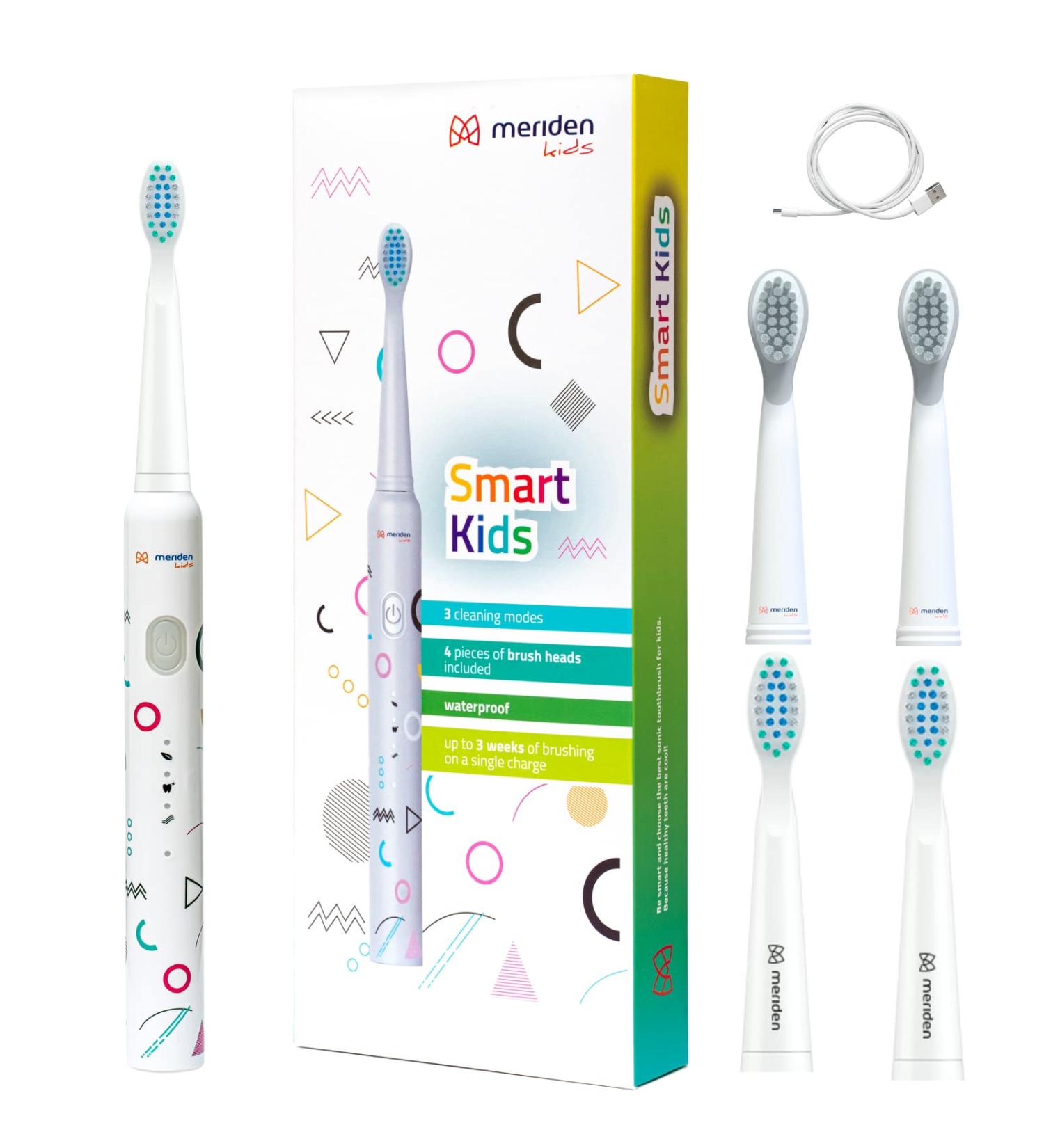 Merid Smart Kids Sound Toothbrush MK200G | Waterproof Electric Toothbrush for Children 5+ | Smart Timer Junior Toothbrush - Buy Online on GoSupps.com