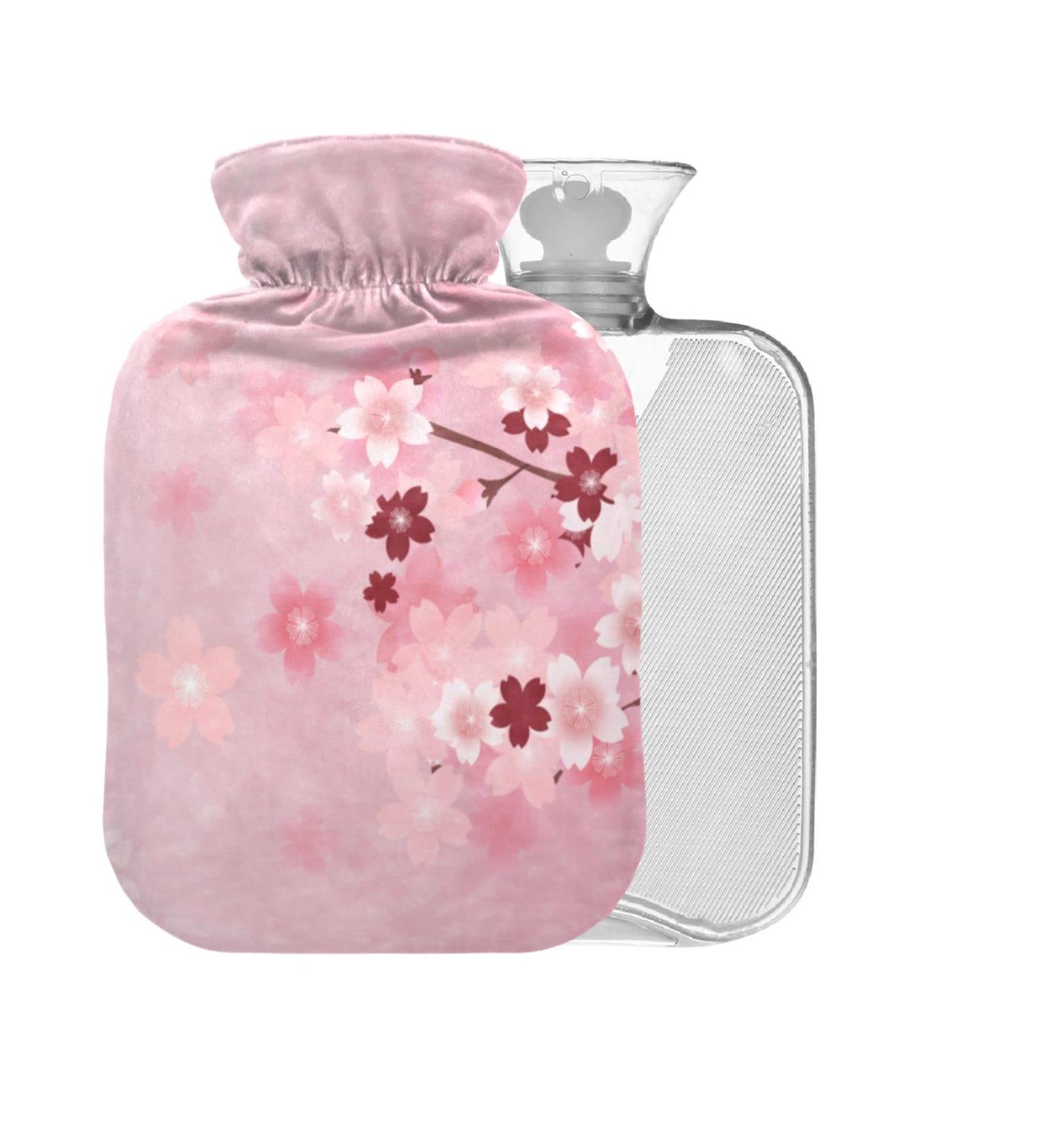 Cherry Blossom Spring BAP Free Hot Water Bottle - 2L Pain Relief & Cramps Solution | International Shipping - Buy Online on GoSupps.com