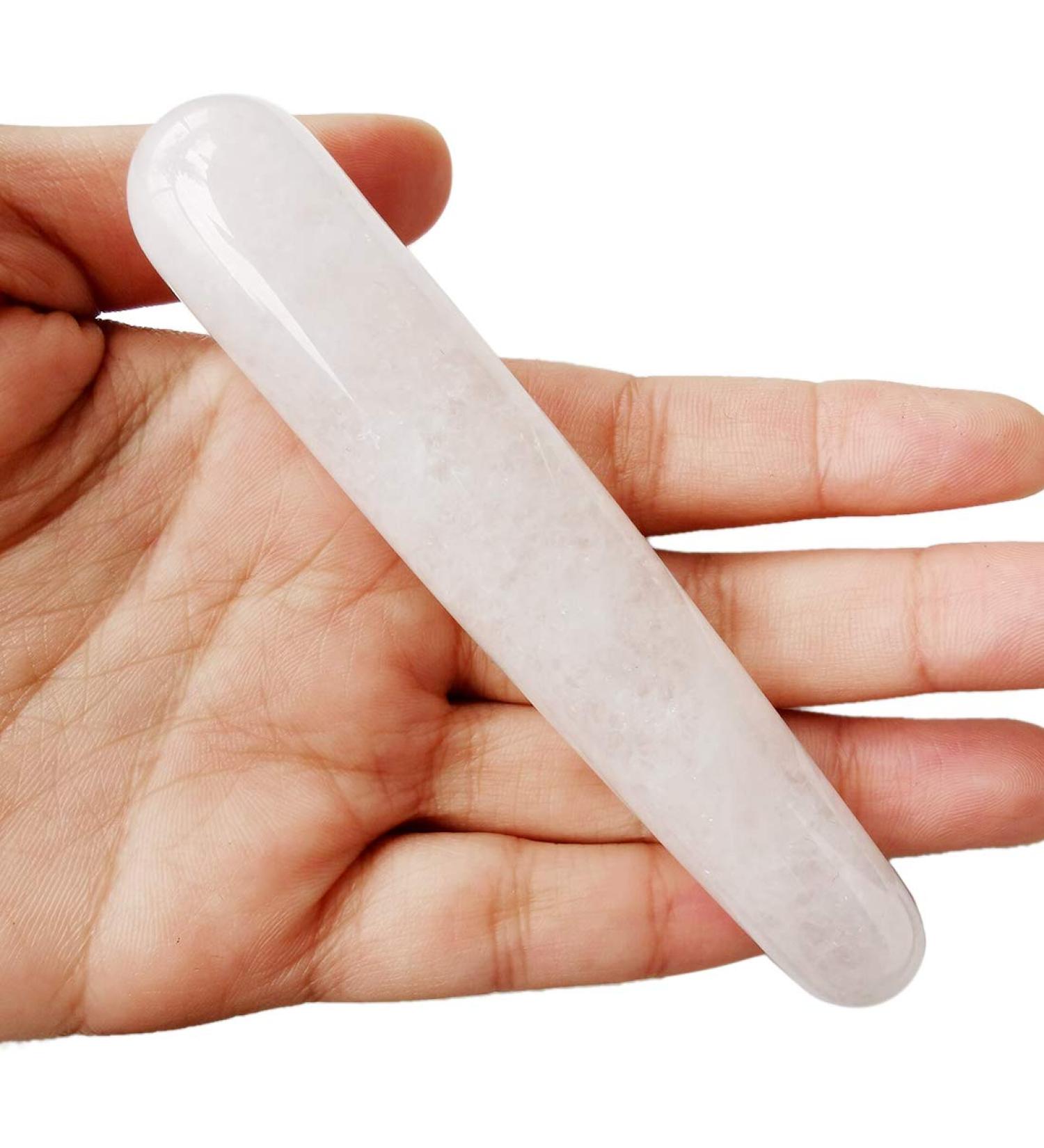 Lovionus89 White Quartz Cockroach Facial Massage Tool | Handmade Crystal Jade Gua Sha for Spa & Acupuncture Therapy - Buy Online on GoSupps.com
