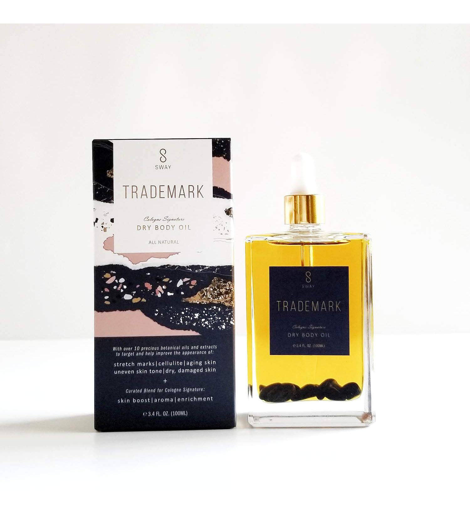 SWAY Trademark Dry Body Oil - Customizable Lightweight Formula | All-Natural Ingredients | 3.4 fl. oz. (Cologne) - Perfect for International Shipping - Buy Online on GoSupps.com