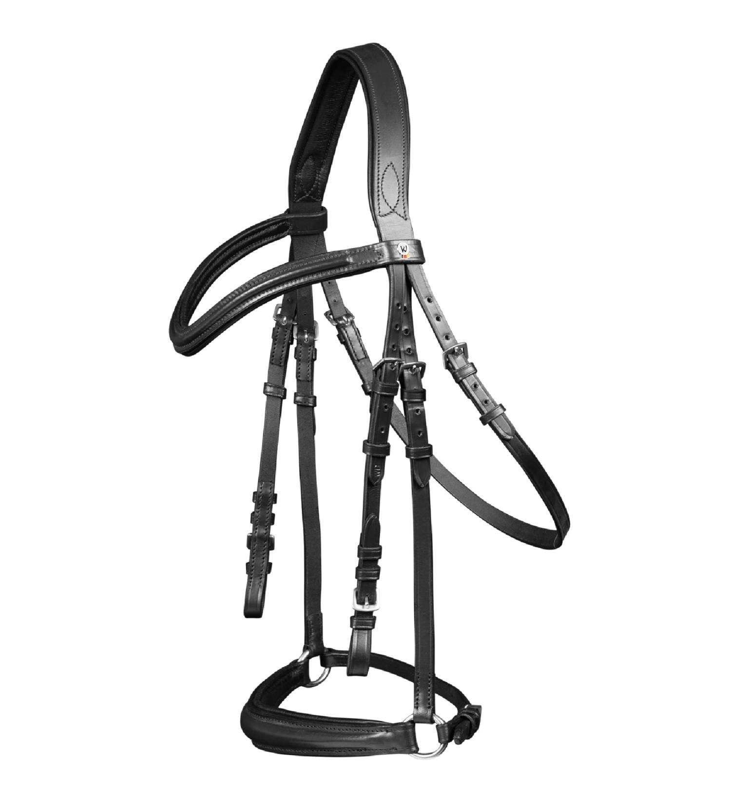 WALDHAUSEN Hannover Standard Bridle Black | Premium Quality Equestrian Gear for International Shipping - Buy Online on GoSupps.com