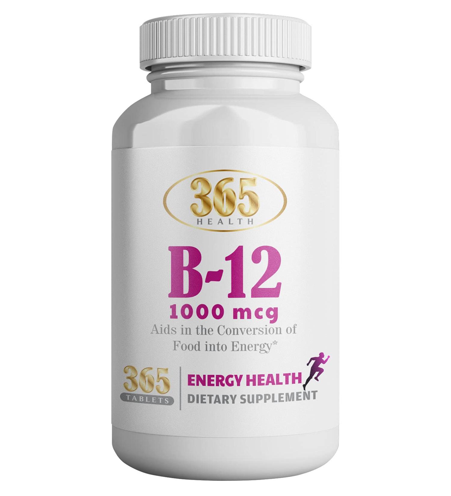 365 Health - Vitamin B12 1000 mcg Tablets 365 Count