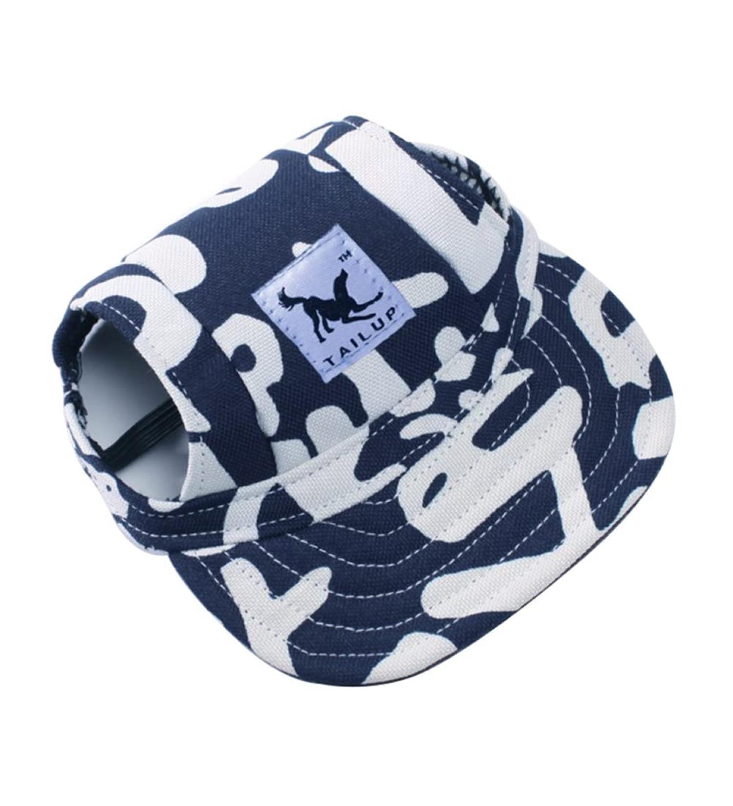 Shop XL Blue & White Baseball Cap for Dogs | Sun Protection & Adjustable Fit | Perfect Outdoor Pet Gear - Buy Online on GoSupps.com