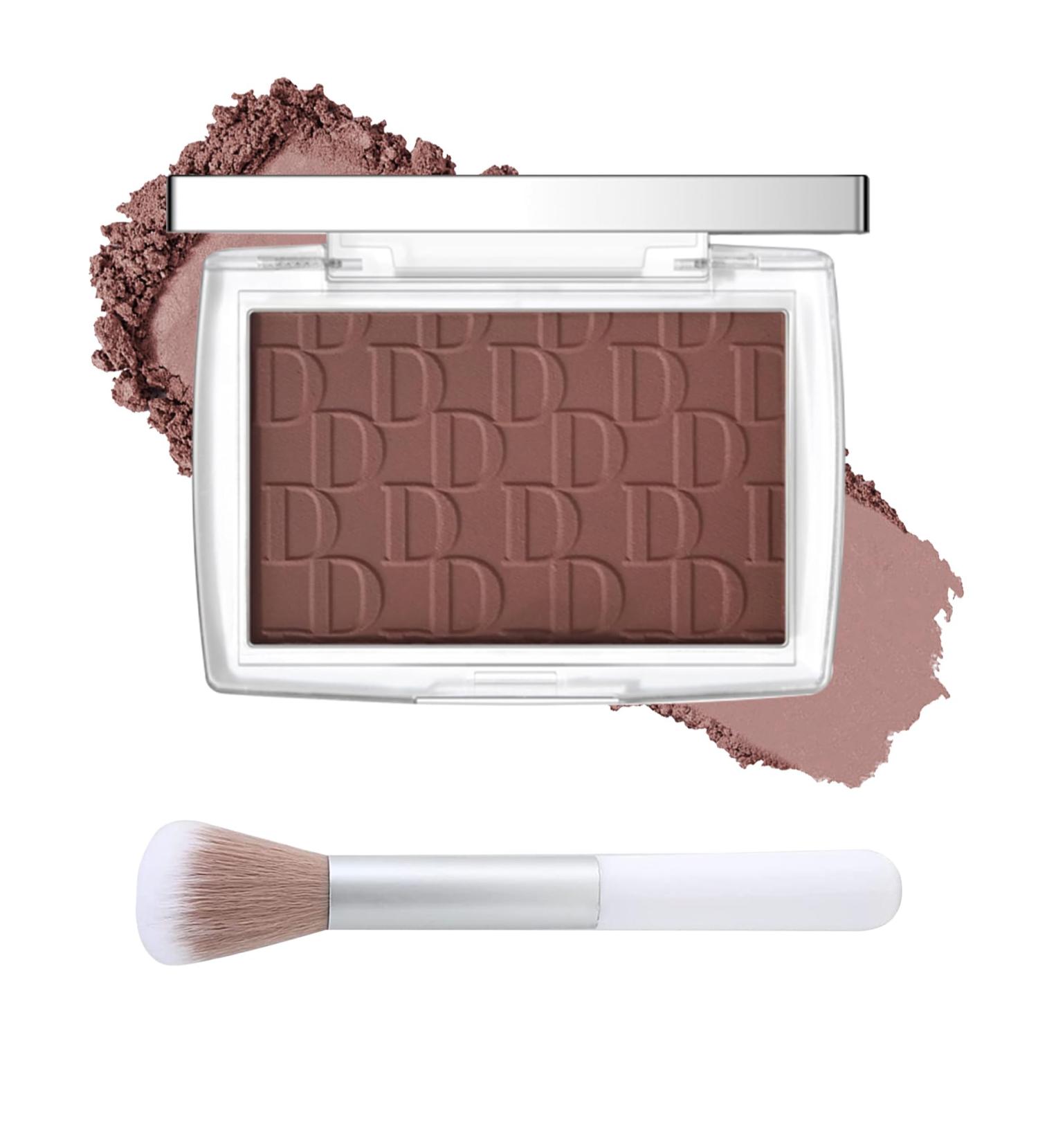 Matte Powder Blush Rosy Glow Face Blush Contour Highlight Makeup Palette High Impact Buildable Color Lightweight & Smooth Finish & Long Lasting Professional Pressed Power Blush for Cheek Mahogany 020#mahogany - Buy Online on GoSupps.com