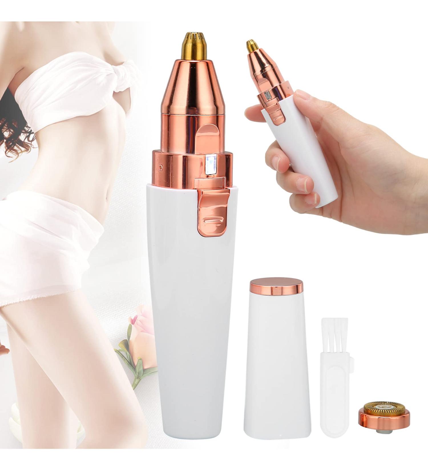 Buy 2-in-1 Facial Hair Remover for Women | Rechargeable Eyebrow Trimmer & Painless Hair Removal with LED Light - International Shipping Available - Buy Online on GoSupps.com