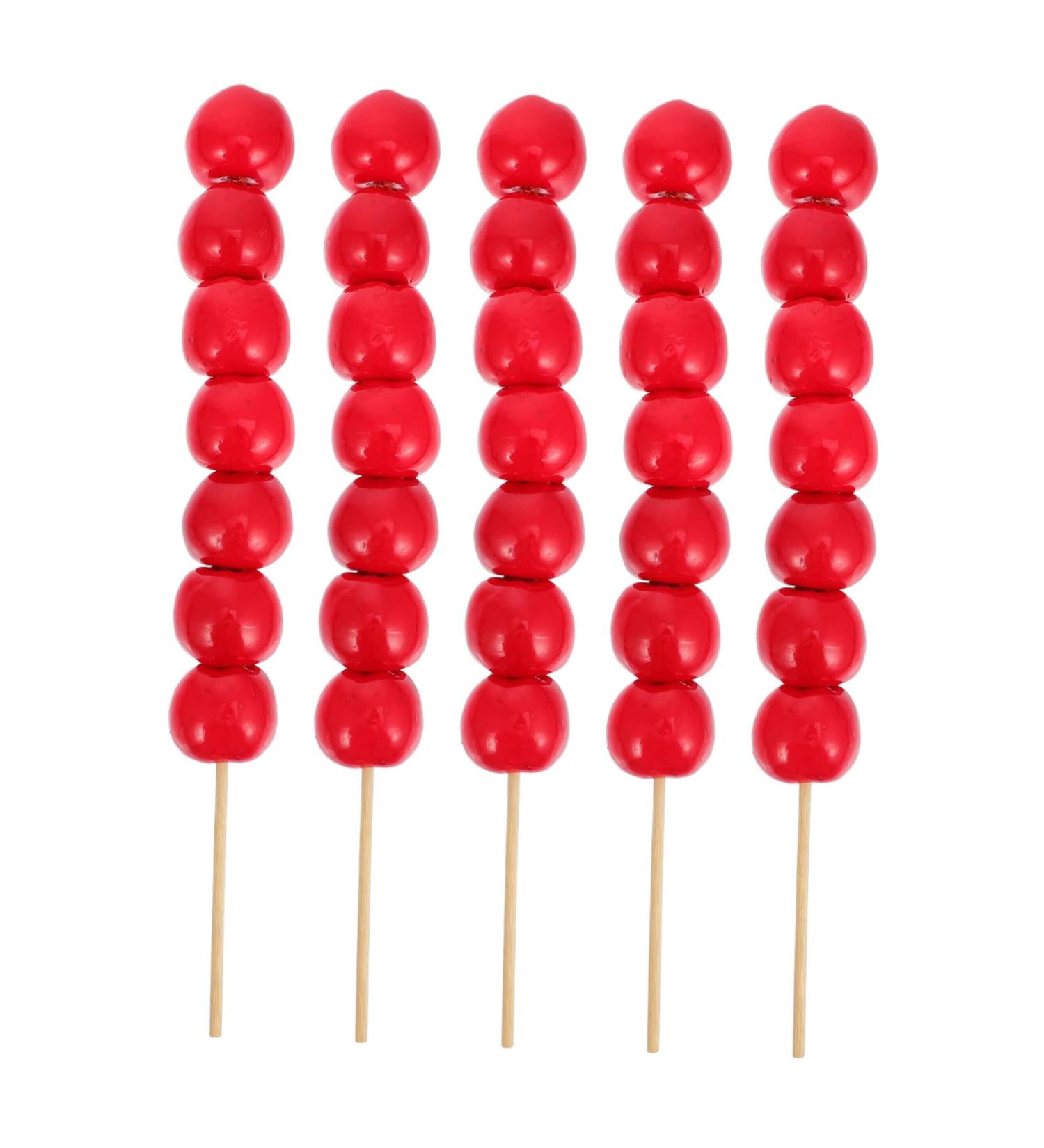 CAXUSD 5pcs Simulated Candied Haws Candy Toys Chinese Candy Model Artificial Candy Candied Preserved Haws Faxu Sugar- Coated Haws Sugar Coated Haws Toy Decor Food Toddler Crafts Foam Red - Buy Online on GoSupps.com
