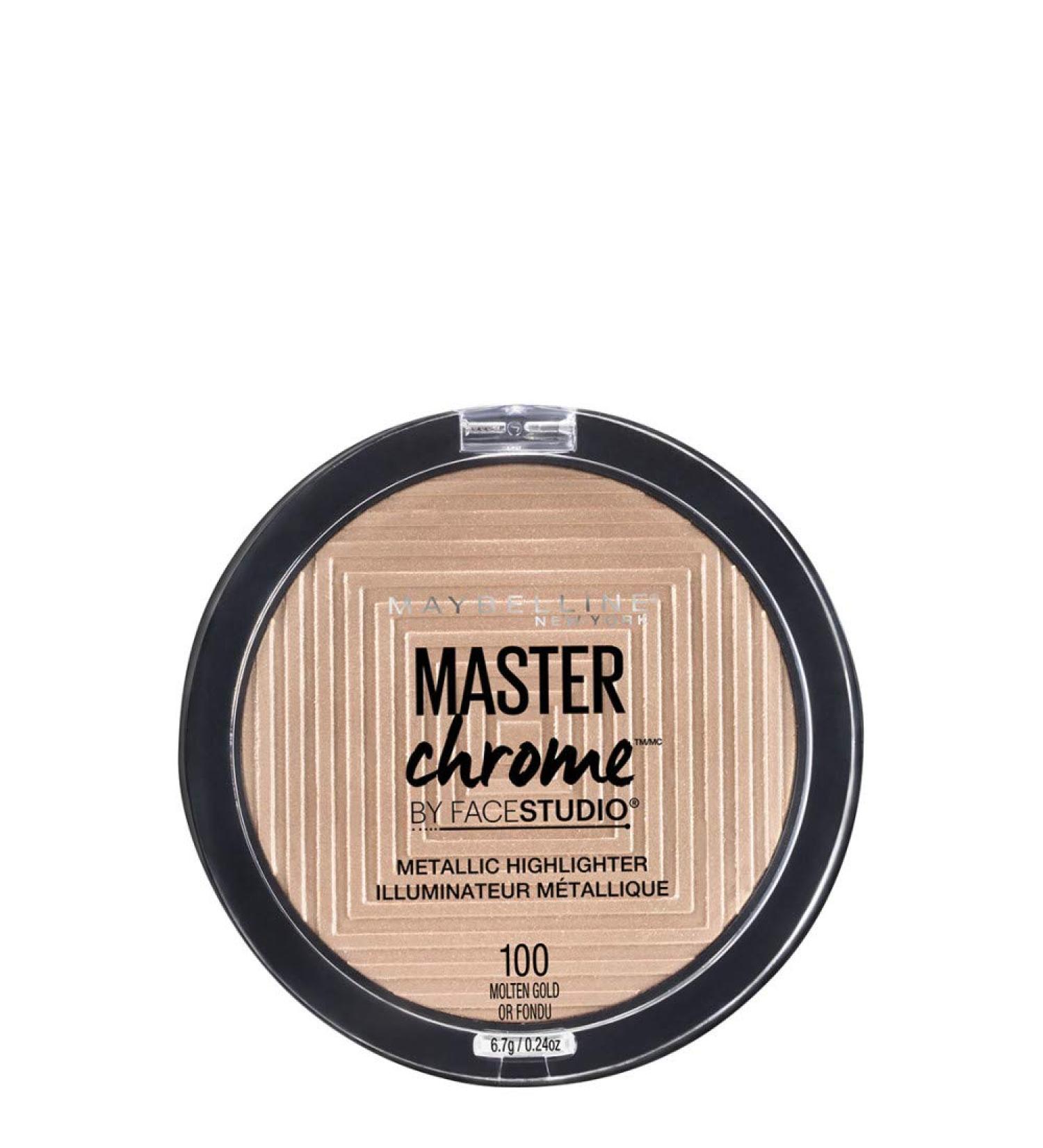 Maybelline Master Chrome Highlighting Powder - Molten Gold (100) - 8g - Buy Online on GoSupps.com