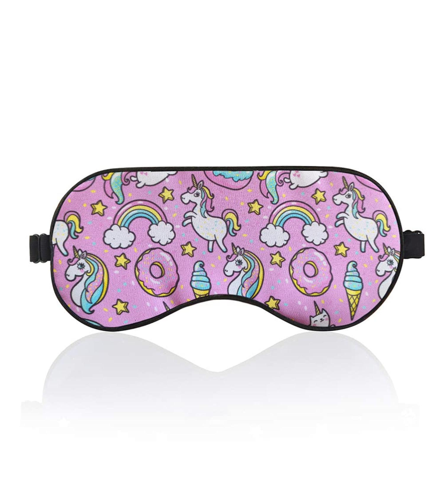 PEPYJAN Unicorn Sleep Mask - Soft Eye Mask for Men & Women with Adjustable Strap - Block Out Light for Better Sleep - Buy Online on GoSupps.com