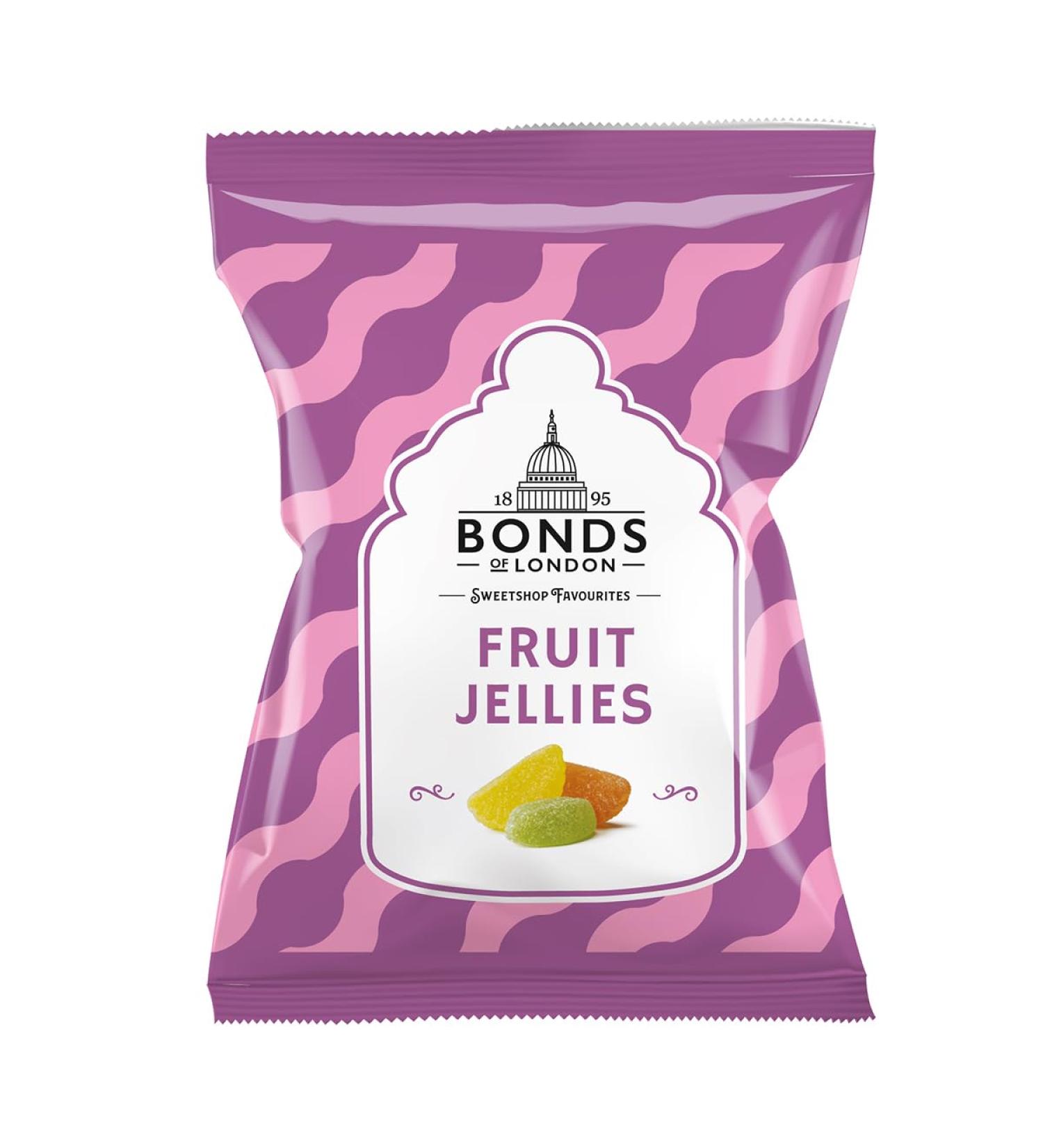 Bonds Fruit Jellies | Sugar Coated | Chewy Fruit Jellies | No Artificial Colour | 130g | (Pack of 6) - Buy Online on GoSupps.com