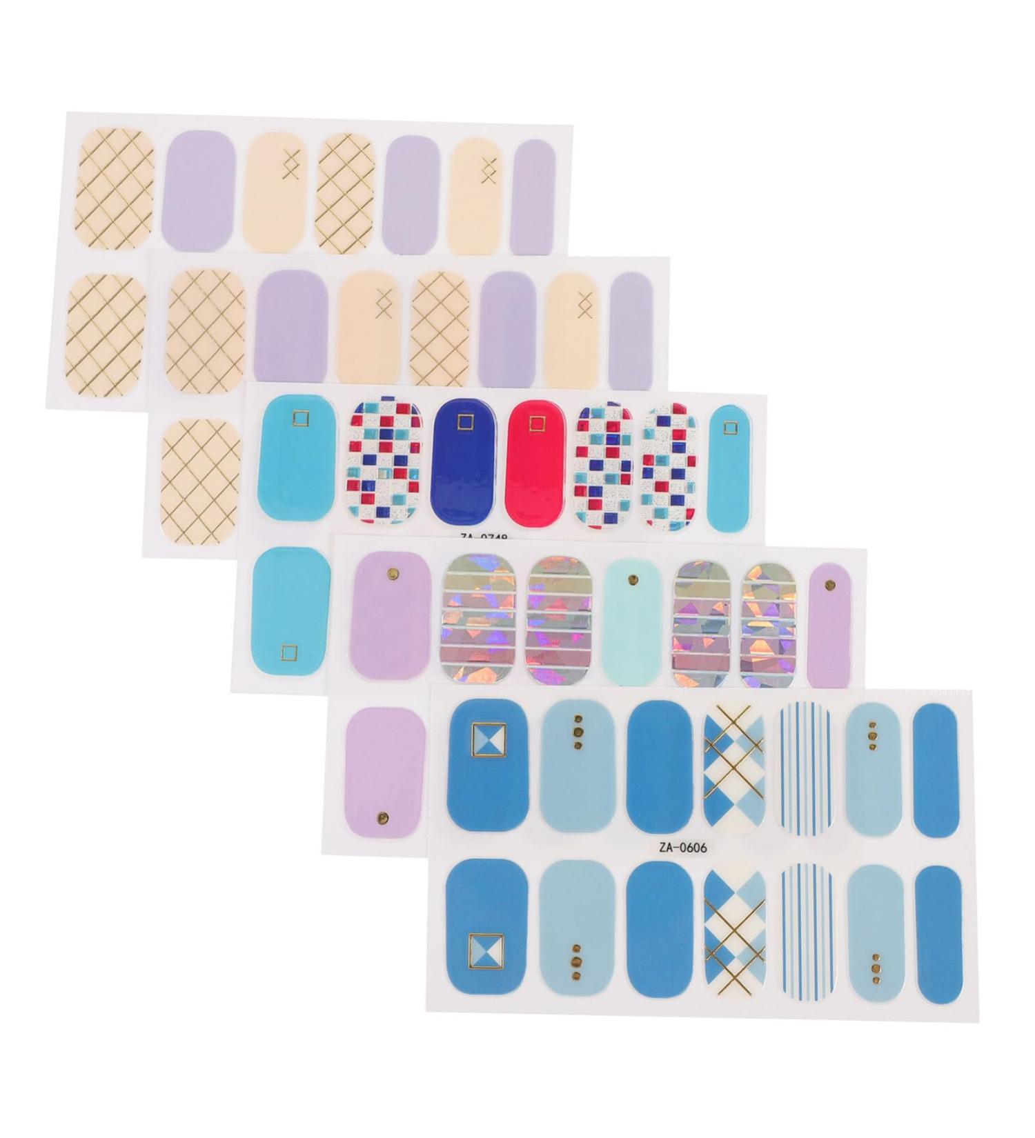 Lurrose Nail Molding Gel Nail Polish Wraps U as Sheets Nail Strips Sticker Adhesive Nail Polish Stickers Ultra-thin Nail Decal Calcomanias Para 5 Nail Polish Decals Nail Art Wraps - Buy Online on GoSupps.com
