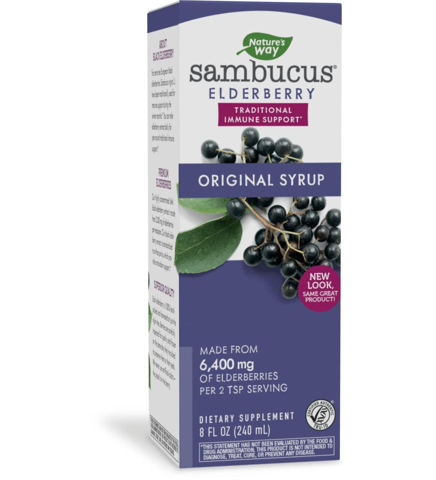 Nature's Way Original Sambucus Standardized Elderberry 8 fl oz (240 ml)