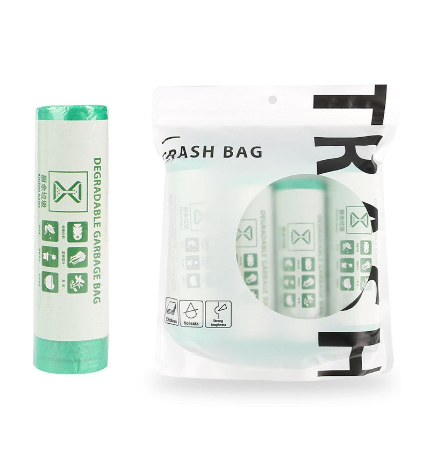 Household Drawstring Garbage Bags are Suitable for Kitchens Homes lawns Parties Biodegradablegreen45*50 80pcs/Bag 4rolls