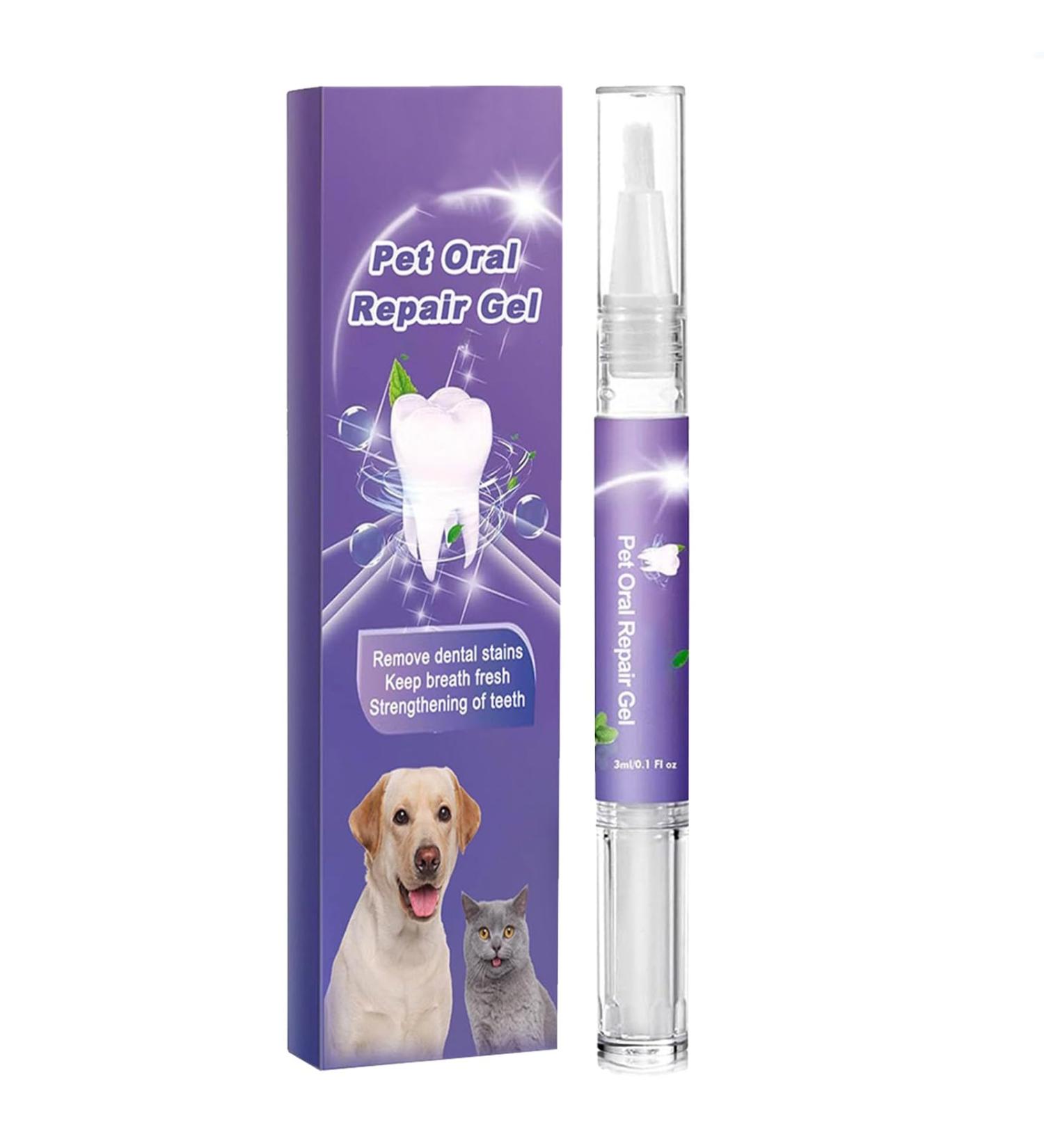 Gnaumore Pet Oral Care Gel - Fresh Breath & Clean Teeth for Dogs | Advanced Pet Dental Gel for Oral Repair - Buy Online on GoSupps.com
