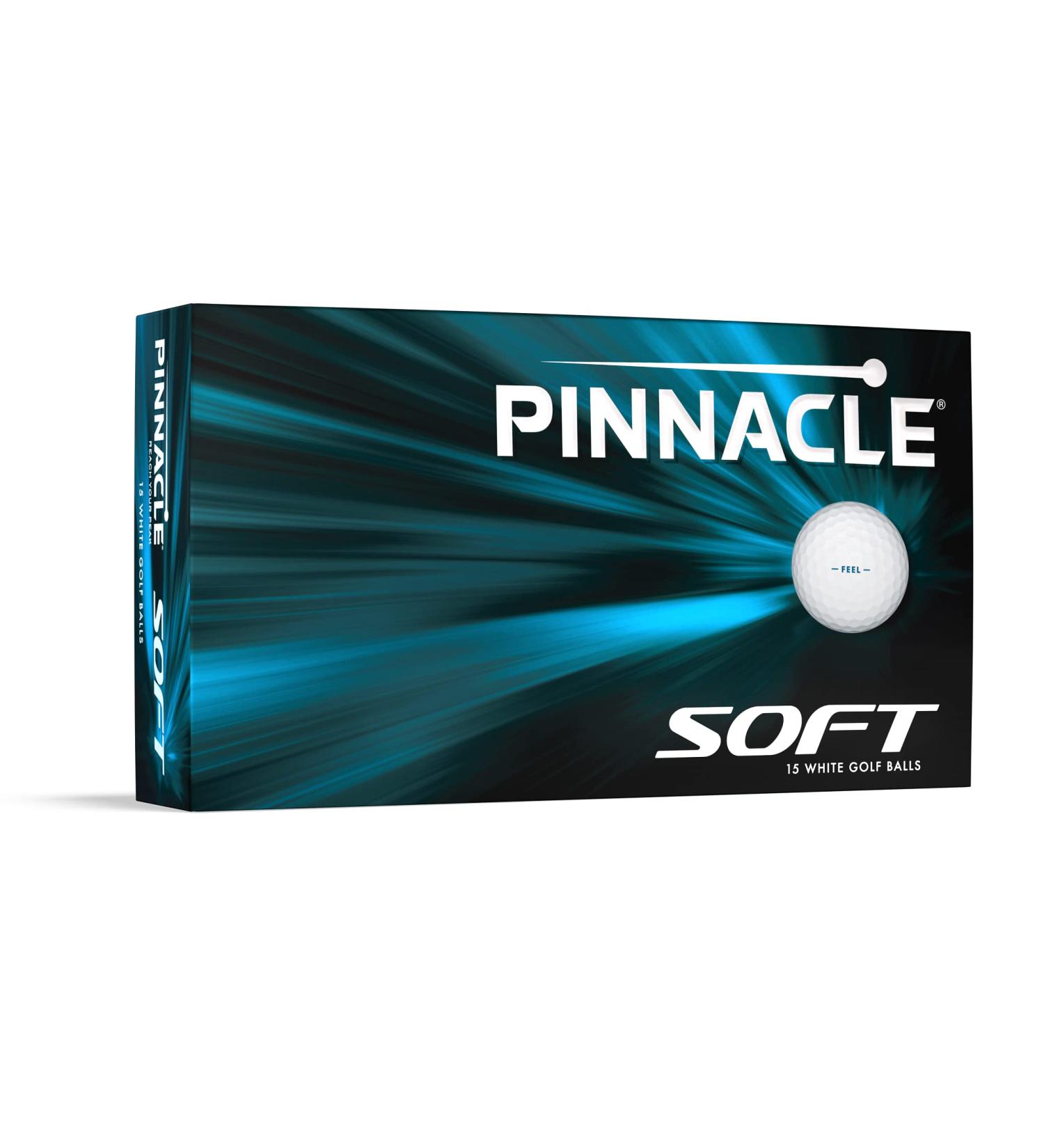Pinnacle Soft White Golf Balls - Pack of 15 - Buy Online on GoSupps.com