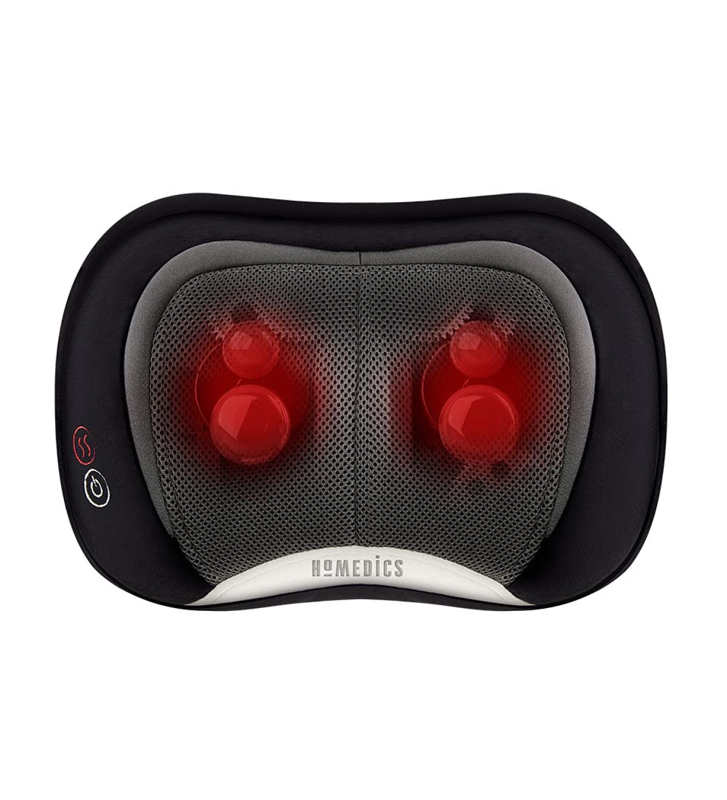HoMedics 3D Shiatsu Full-Body Massager with Vibration, Heat, and Deep-Kneading Massage - Release Neck, Back, Shoulder Tension - Lightweight for Home, Office, Travel - Black - Buy Online on GoSupps.com