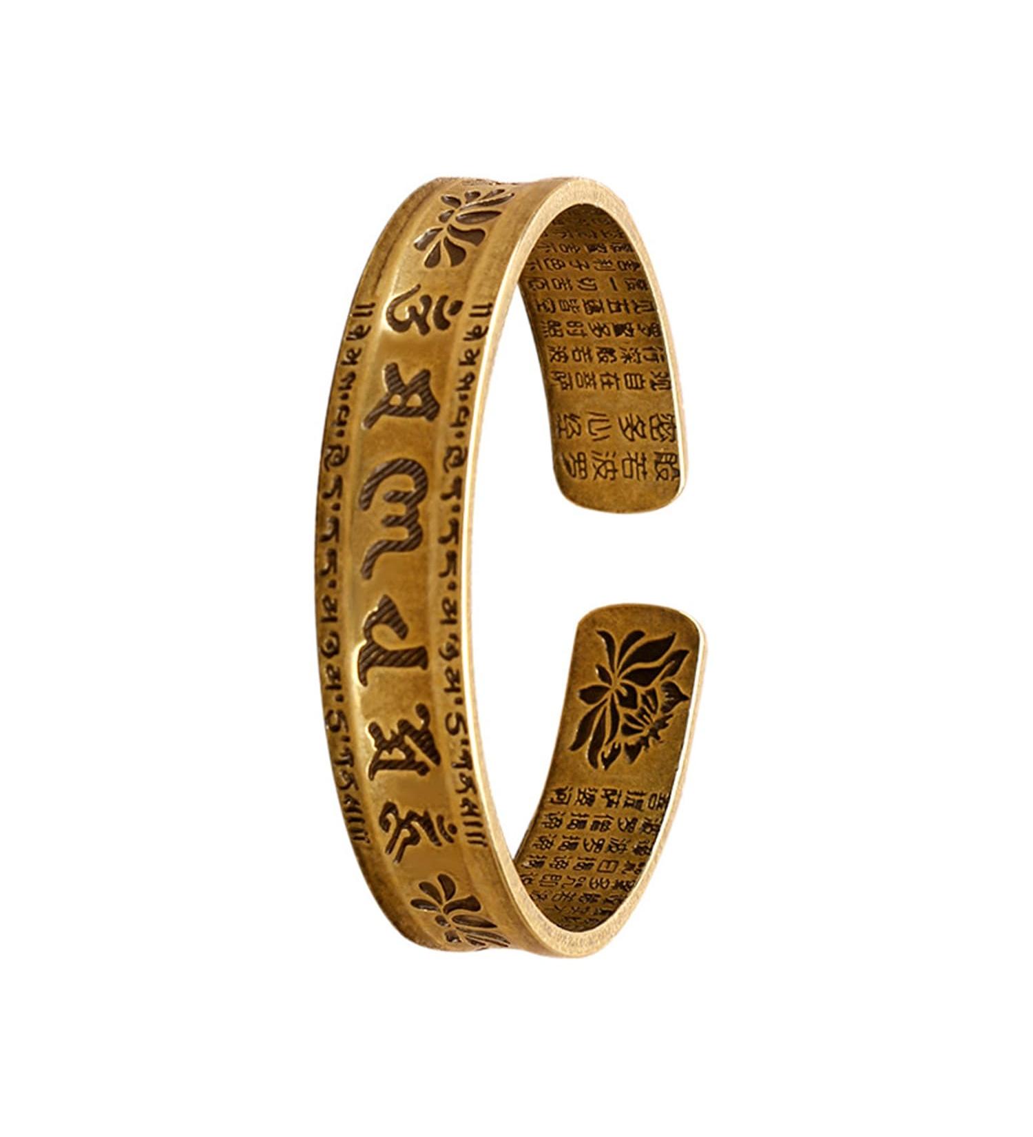 Hand Forged 100% Copper Tibetan Bracelet | Engraved Adjustable Cuff Bangle | Perfect Gift Boxed International Shipping - Buy Online on GoSupps.com