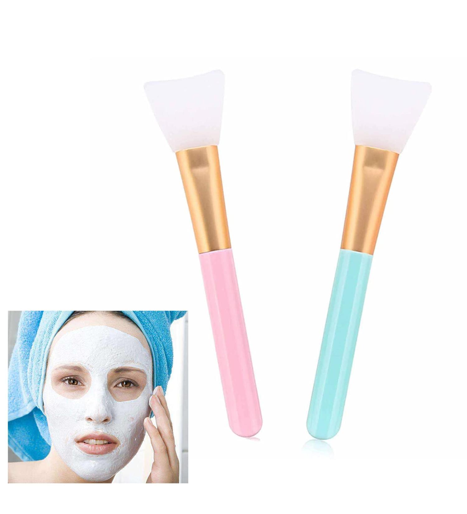 2-Pack Silicone Face Mask Brushes - Hairless Applicators for DIY Eye Mask & Skincare - Beauty Tools - Buy Online on GoSupps.com