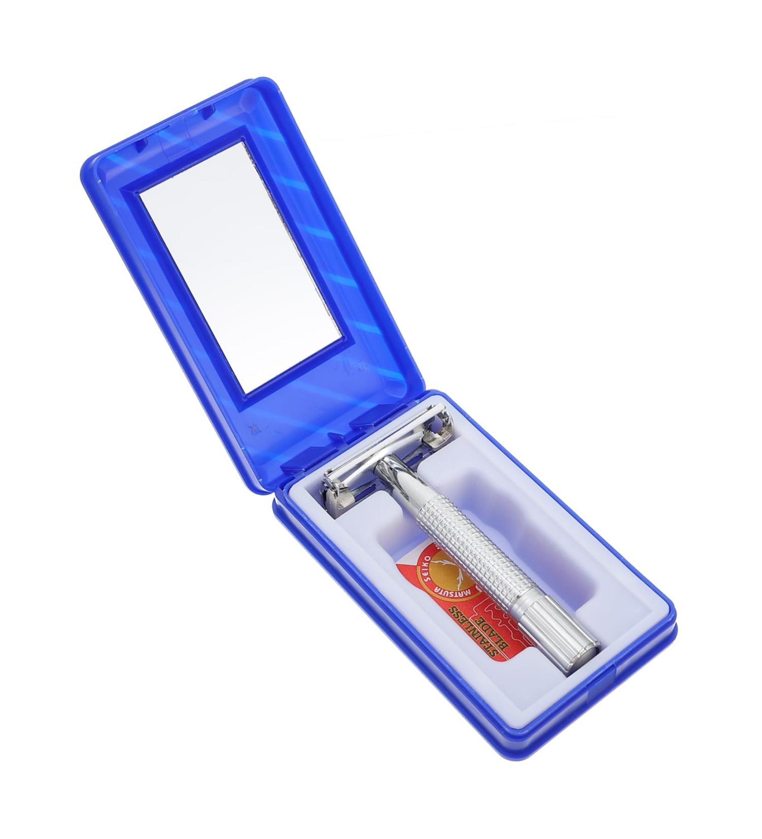 Fomiyes Stainless Steel Razor Set - Manual Shave Kit with Cushioning Cup & Double-Edged Blade for Men s Grooming - Buy Online on GoSupps.com