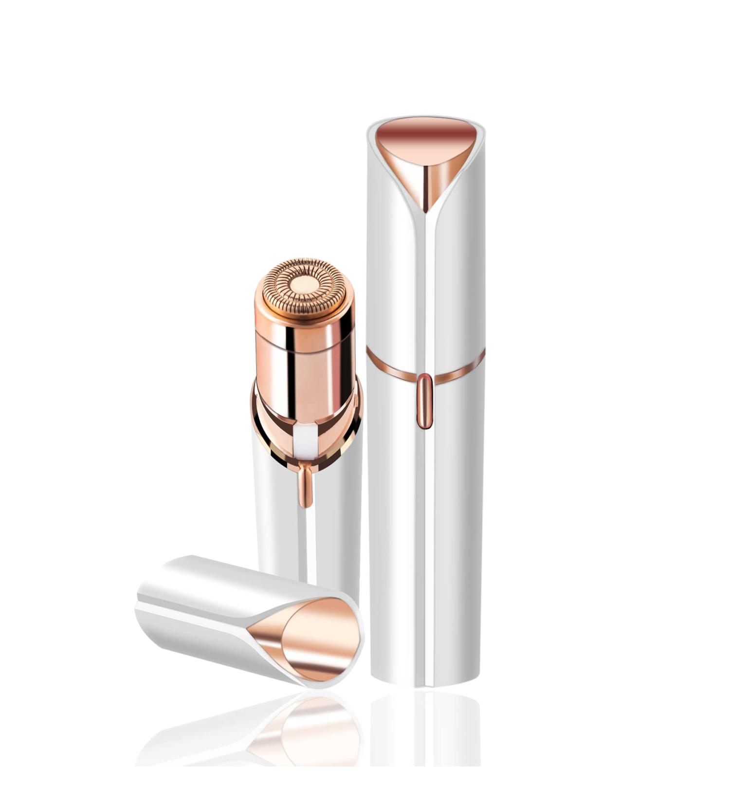 Women's Facial Hair Removal - Painless Waterproof Razor with LED Light for Face, Bikini, Upper Lip, Chin - White - Buy Online on GoSupps.com