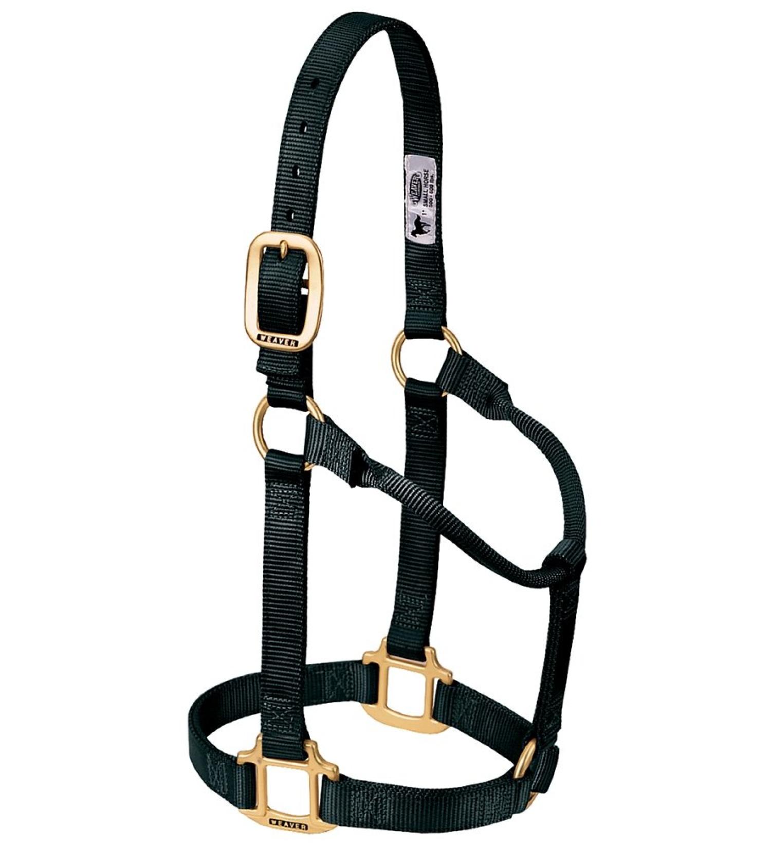 WEAVER Leather Non-adjustable Halter Black Yearling