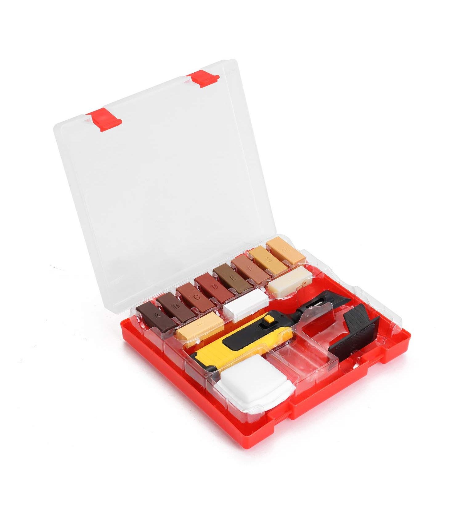 Ultimate Wood & Laminate Floor Scratch Repair Kit | 11-Color Wax Block & Tools for Furniture Mending - Buy Online on GoSupps.com