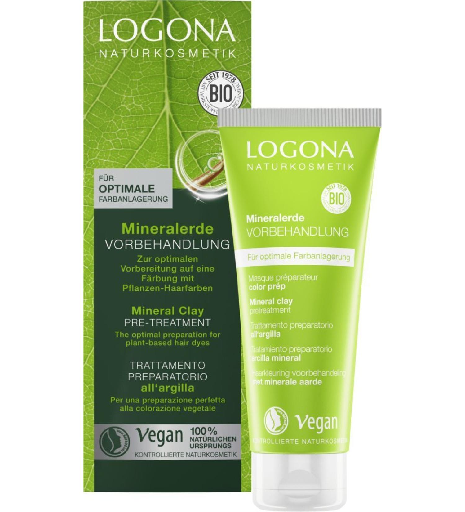 Logona Natural Cosmetics Mineral Salery Prohery for Vegan Plant Hair Colors - 100 ml (1 Pack) - Eco-Friendly Hair Coloring Preparation - Buy Online on GoSupps.com