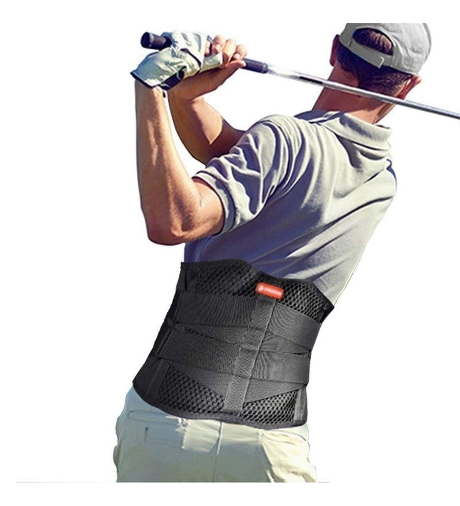 Buy Lumbar Support Belt for Men & Women | Relieve Lower Back Pain Sciatica & Scoliosis - International Shipping Available - Buy Online on GoSupps.com