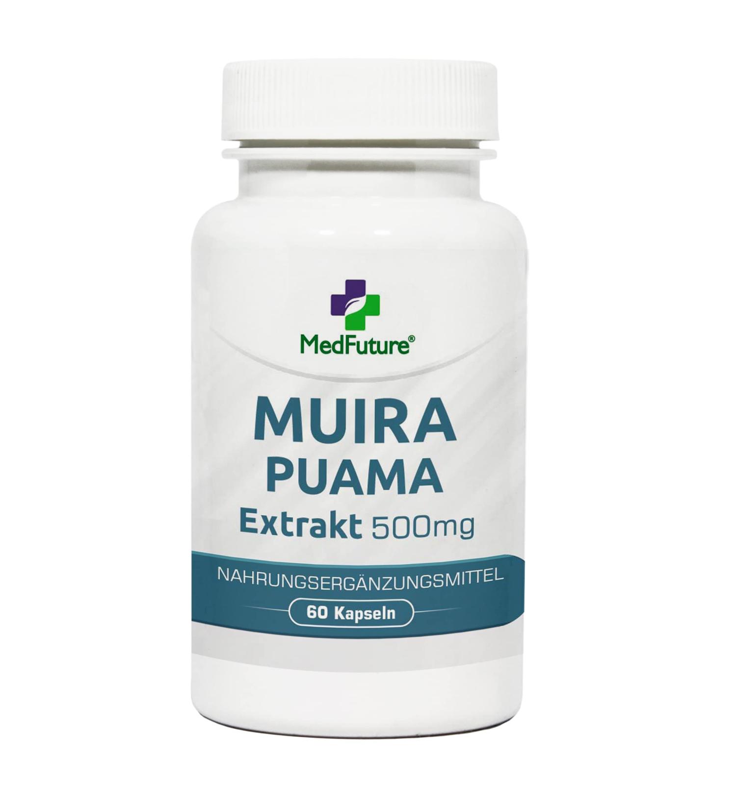 Muira Puama Extract 500mg - Boost Libido & Menopause Relief | 60 Capsules | International Shipping - Buy Online on GoSupps.com