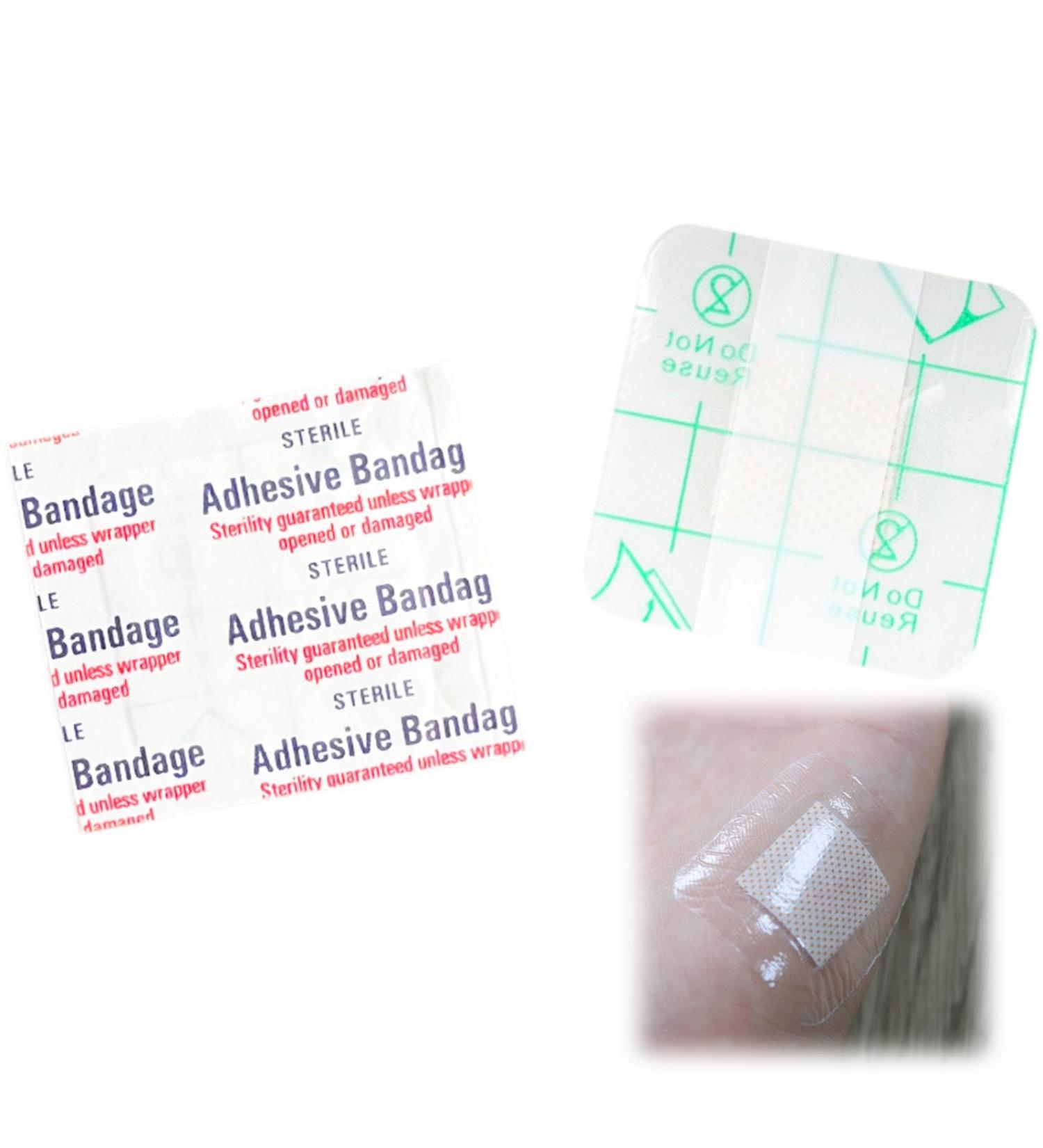 Waterproof Adhesive Bandages - 50 Pack for Fingers & Elbows | 12-Hour Hold Pool-Ready Clear Bandages - Buy Online on GoSupps.com